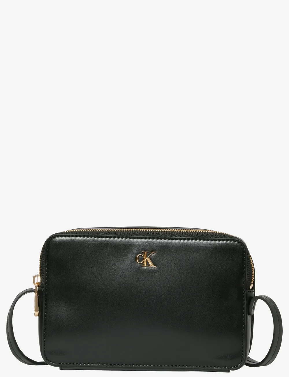 Calvin Klein - CK CAMERA BAG - crossbody bags - black / antique light gold - 1