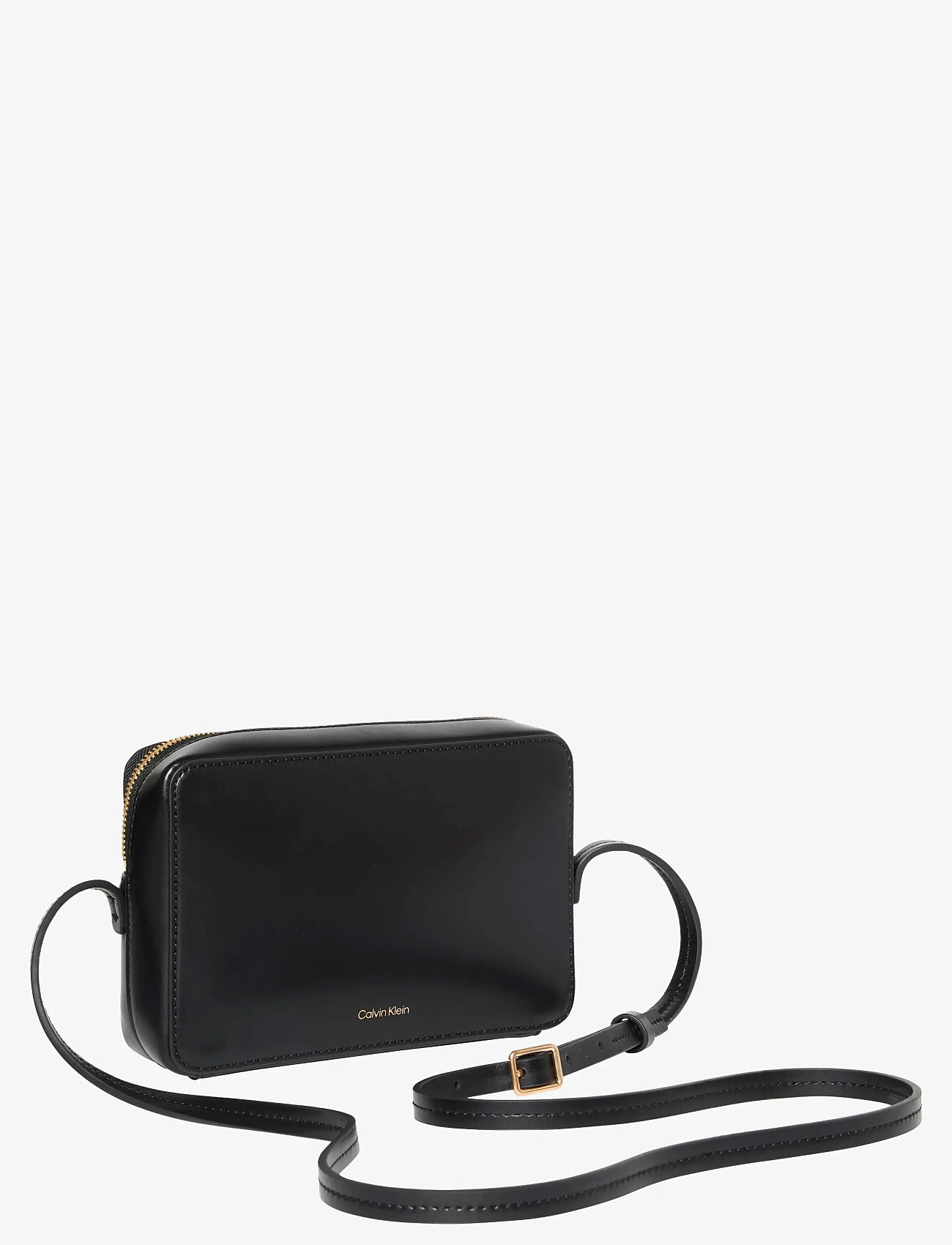 Calvin Klein - CK CAMERA BAG - crossbody bags - black / antique light gold - 2
