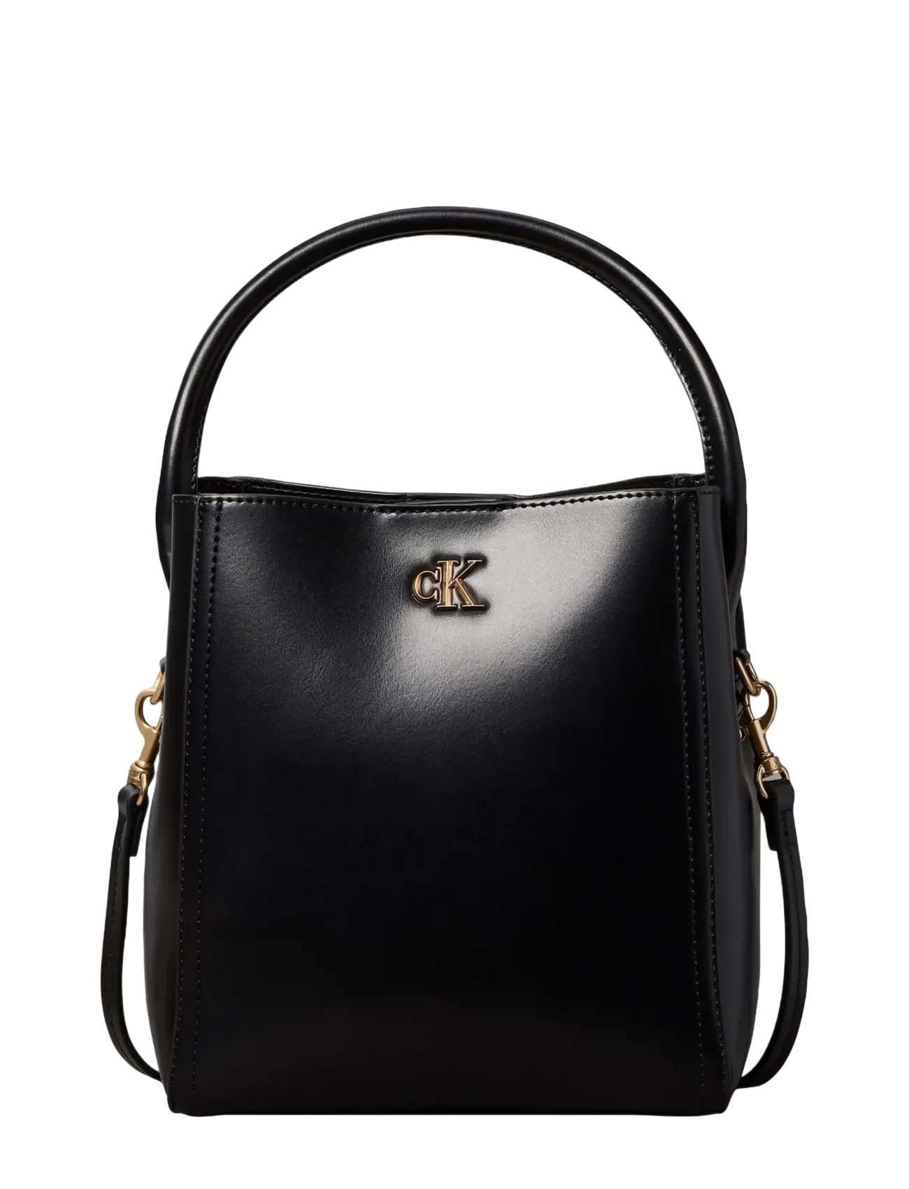 Calvin Klein CK BUCKET WITH STRAP - Beuteltaschen - BLACK / black