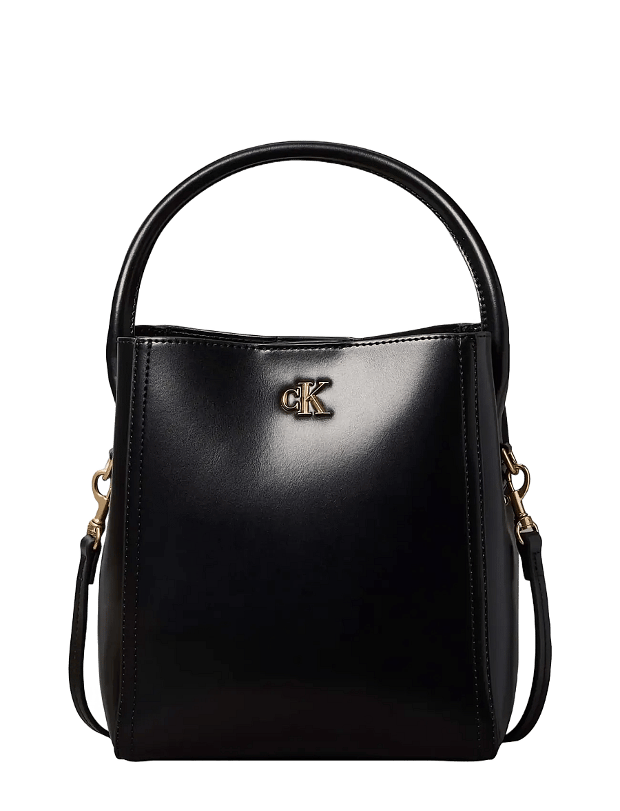 Calvin Klein - CK BUCKET WITH STRAP - bucket bags - black - 1