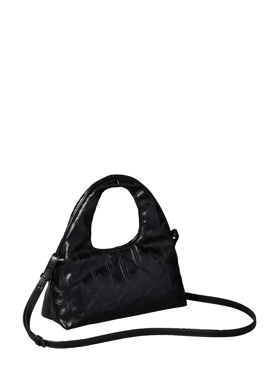 Calvin Klein - EMBLEM AOP PUFFER BAG WITH STRAP - hverdags stil - 001 black - 2