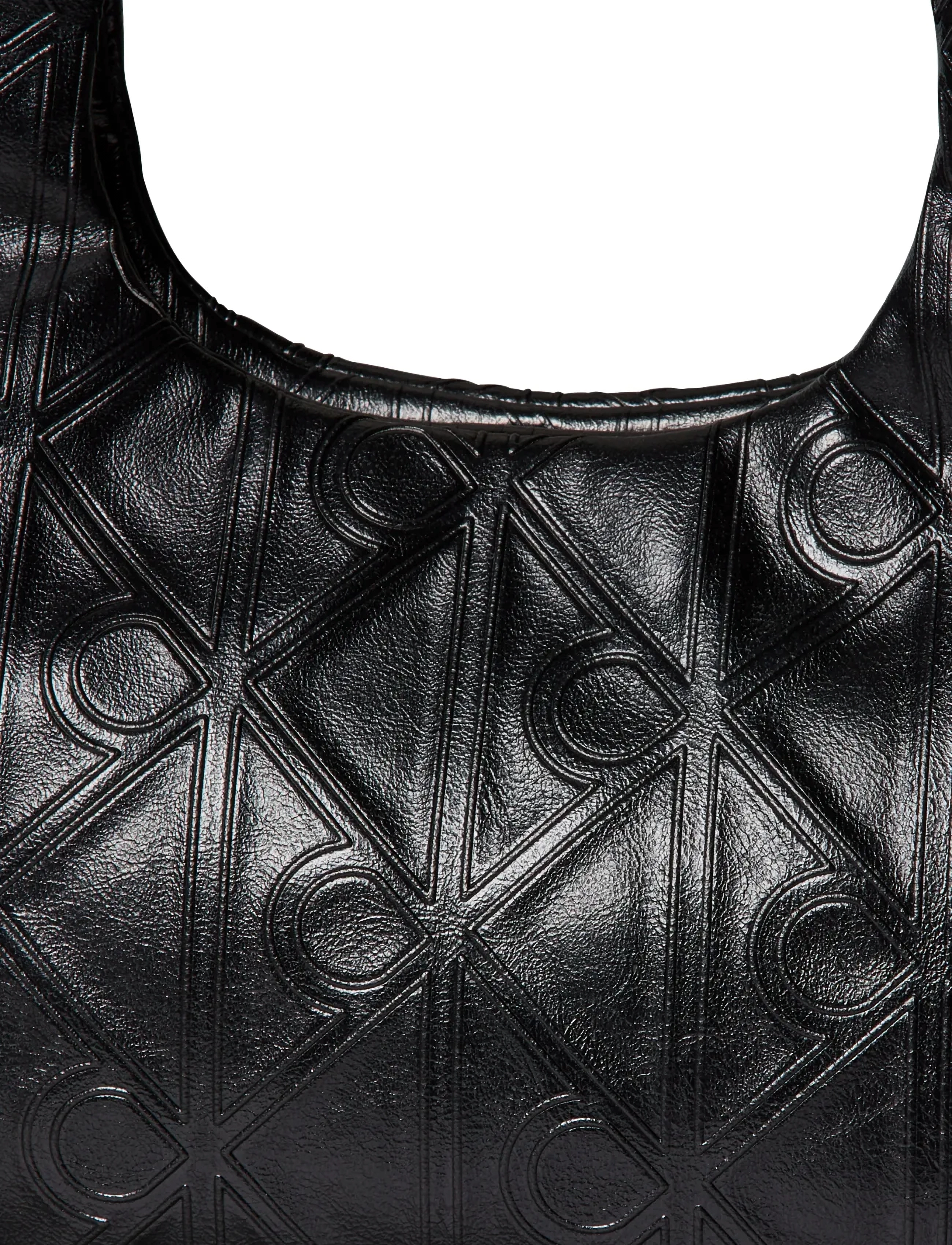Calvin Klein - EMBLEM AOP PUFFER BAG WITH STRAP - vardagsstil - 001 black - 4