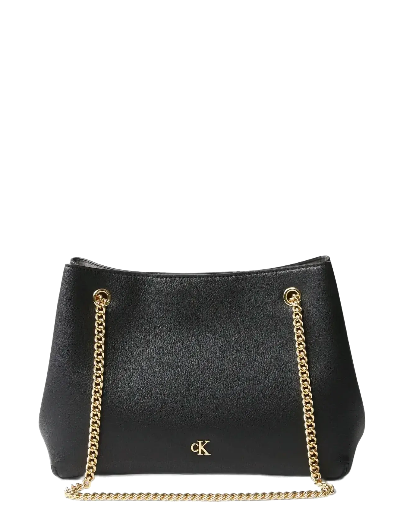 MINIMAL MONOGRAM SHOULDER BAG WI - BLACK