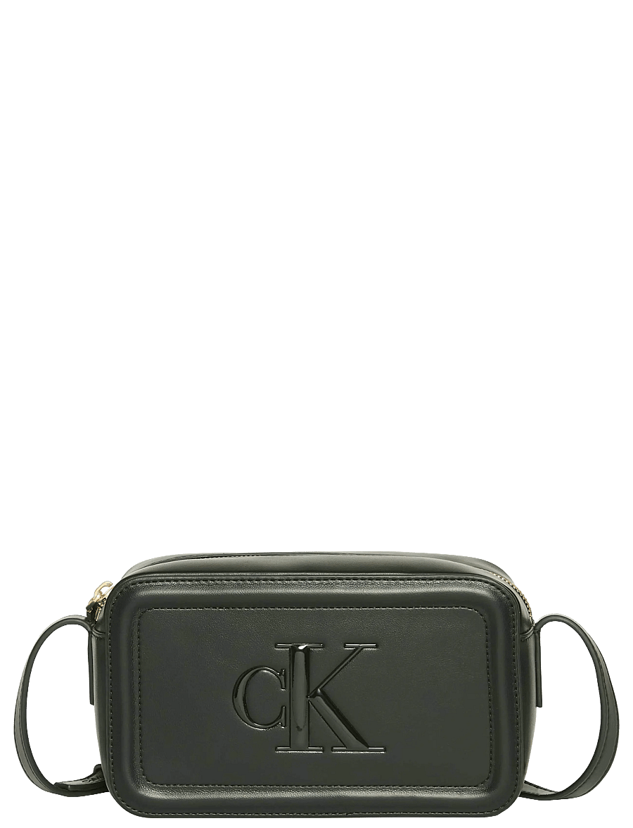 Calvin Klein - BOLD CK CAMERA BAG - crossbody bags - black - 1