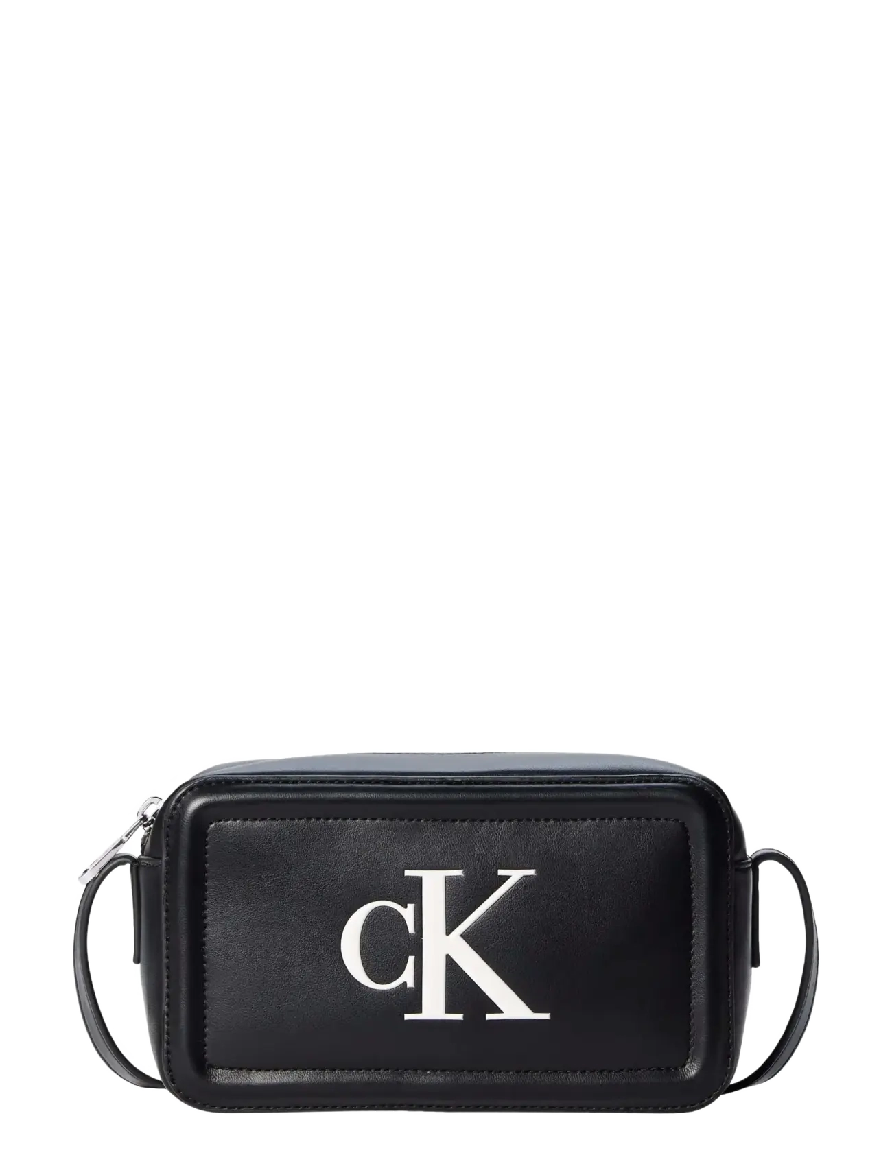 Calvin Klein BOLD CK CAMERA BAG - Uus - BLACK WHITE / black
