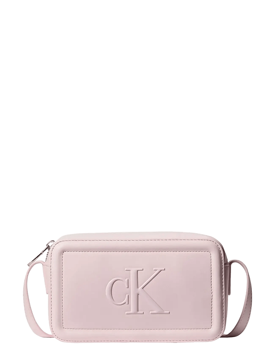 Calvin Klein - BOLD CK CAMERA BAG - crossbody bags - cradle pink - 0