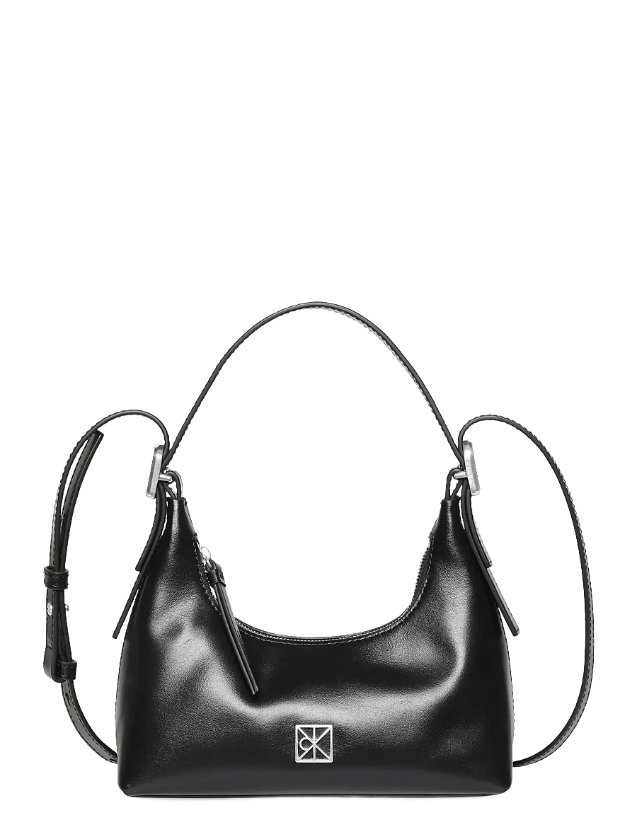 Calvin Klein - EMBLEM HW LTHR MINI SHOULDER BAG - moetrendid - black - 0