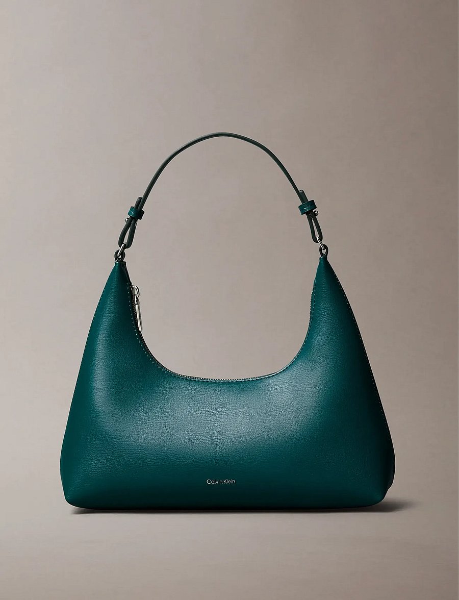 Calvin Klein - FOIL LOGO CONV SHOULDER BAG - alltags-style - maya blue dark sky turquoise - 0