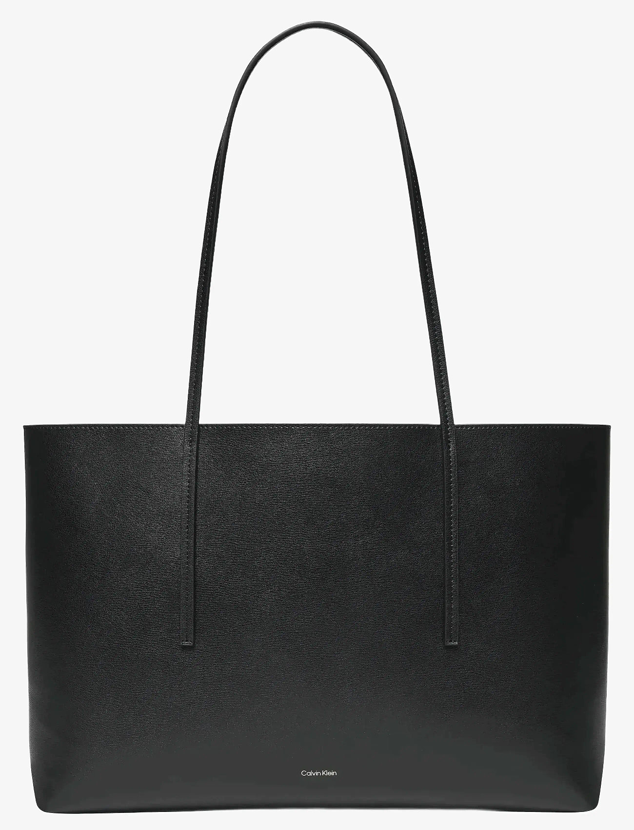 Calvin Klein - FOIL LOGO TOTE W/POUCH - shoppere - black/toasted coconut - 1