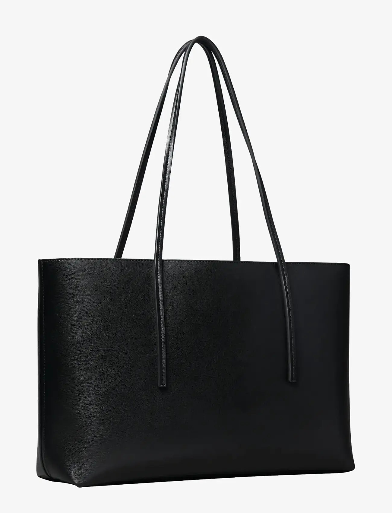 Calvin Klein - FOIL LOGO TOTE W/POUCH - shoppers - black toasted coconut - 2