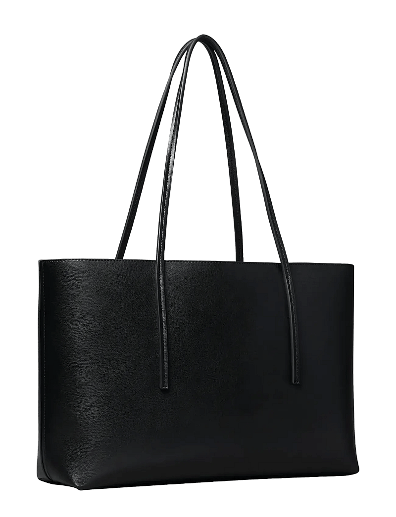 Calvin Klein - FOIL LOGO TOTE W/POUCH - shoppers - black toasted coconut - 2