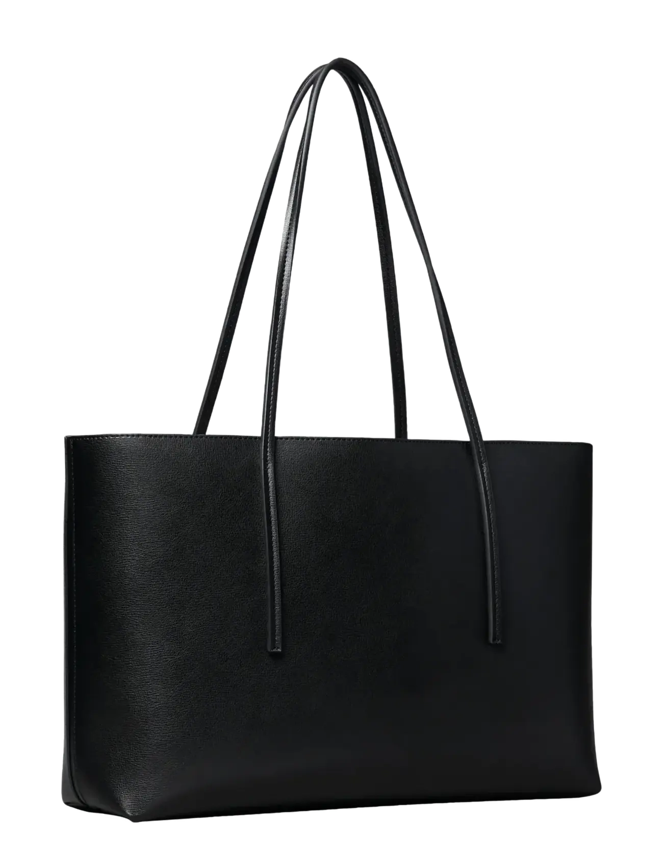 Calvin Klein - FOIL LOGO TOTE W/POUCH - shoppers - black toasted coconut - 2