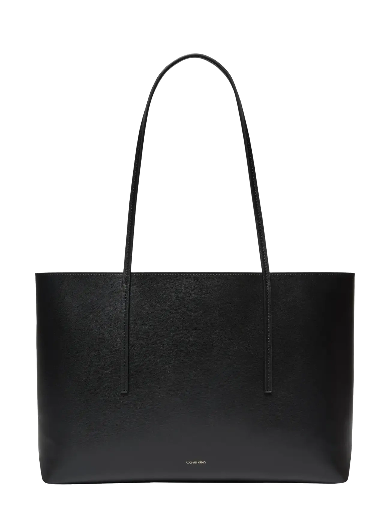Calvin Klein - FOIL LOGO TOTE W/POUCH - shoppers - black toasted coconut - 3