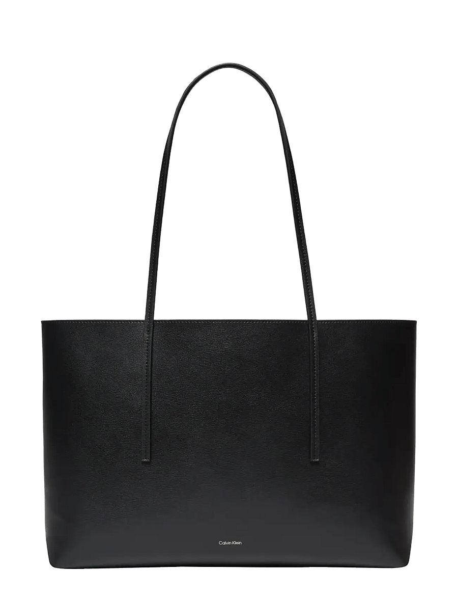 Calvin Klein - FOIL LOGO TOTE W/POUCH - shoppers - black toasted coconut - 3