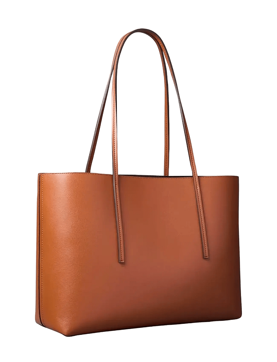 Calvin Klein - FOIL LOGO TOTE W/POUCH - ostukotid - natural umber - 1