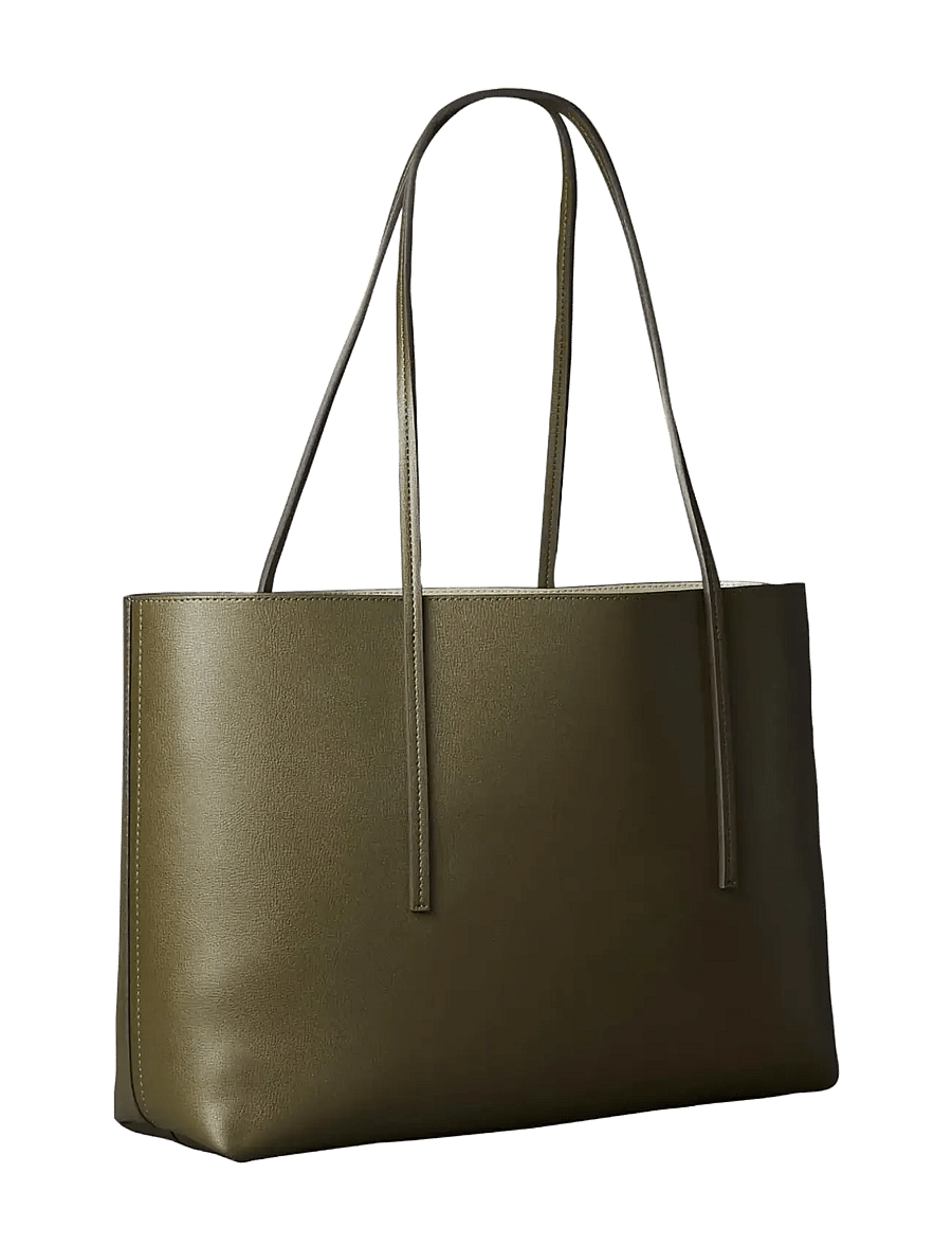 Calvin Klein - FOIL LOGO TOTE W/POUCH - ostukotid - olive night - 1