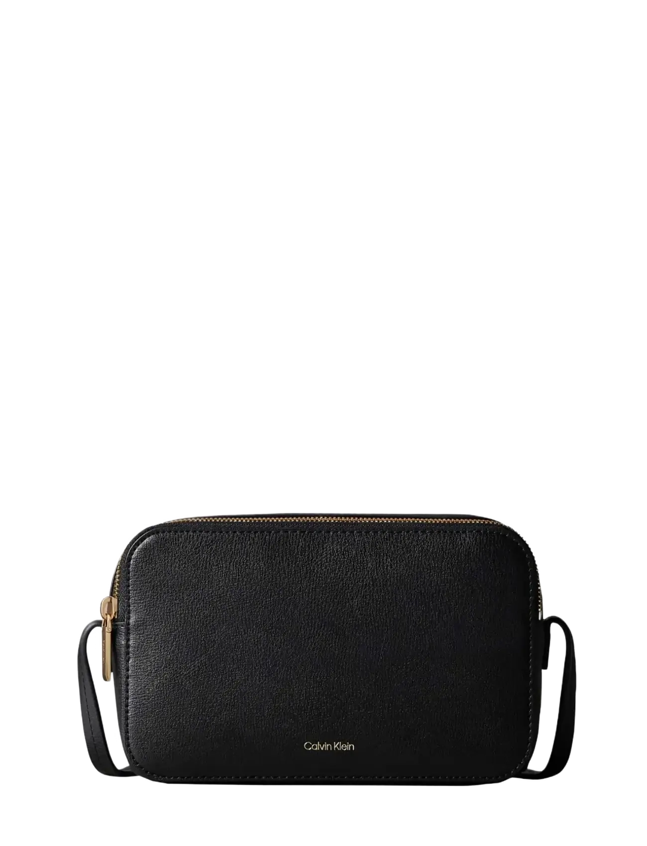 Calvin Klein FOIL LOGO ELONGATED CAMERA BAG - Bags - BLACK / black