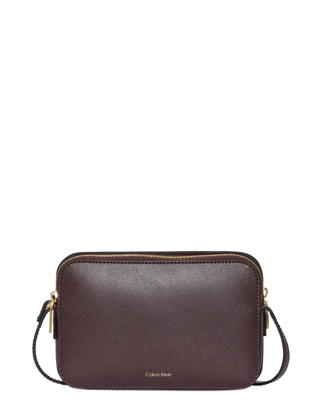 FOIL LOGO ELONGATED CAMERA BAG - FUDGE/ESPRESSO