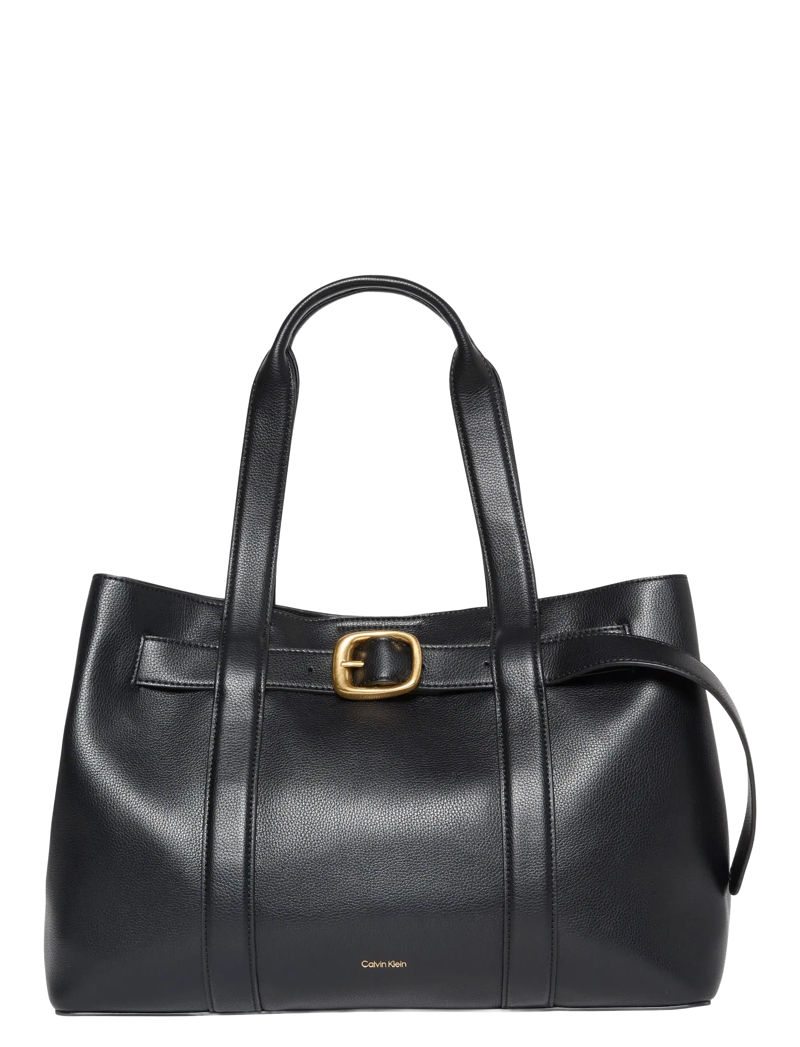 BUCKLE MEDIUM TOTE - BLACK
