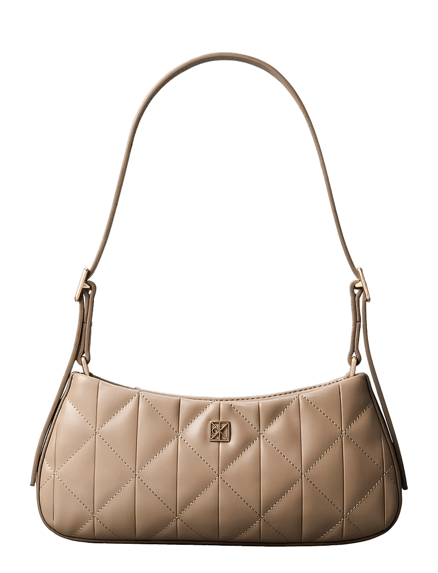Calvin Klein - QUILTED SM SHOULDER BAG - sacs à bandoulière - desert taupe - 1
