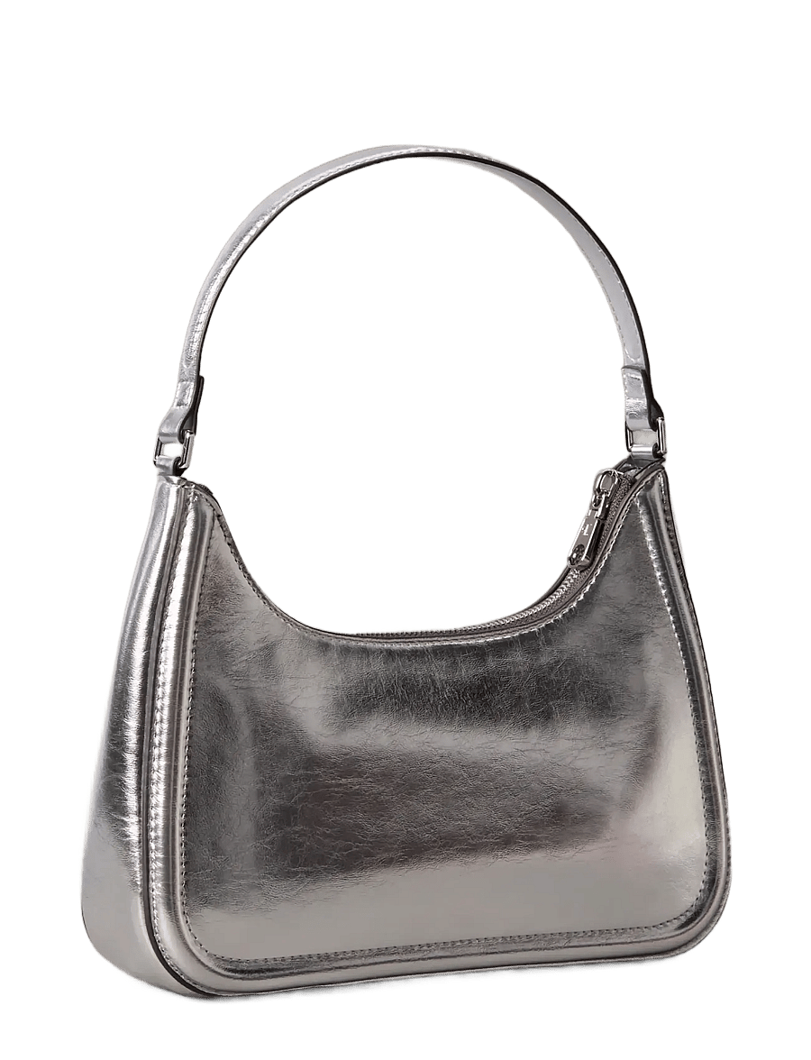 Calvin Klein - BOLD CK METALLIC SHOULDER BAG - plecu somas - silver metallic - 2