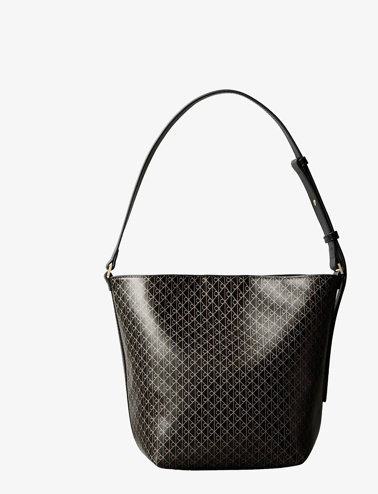 Calvin Klein - EMBLEM AOP MEDIUM BUCKET - speciella tillfällen - black aop - 1