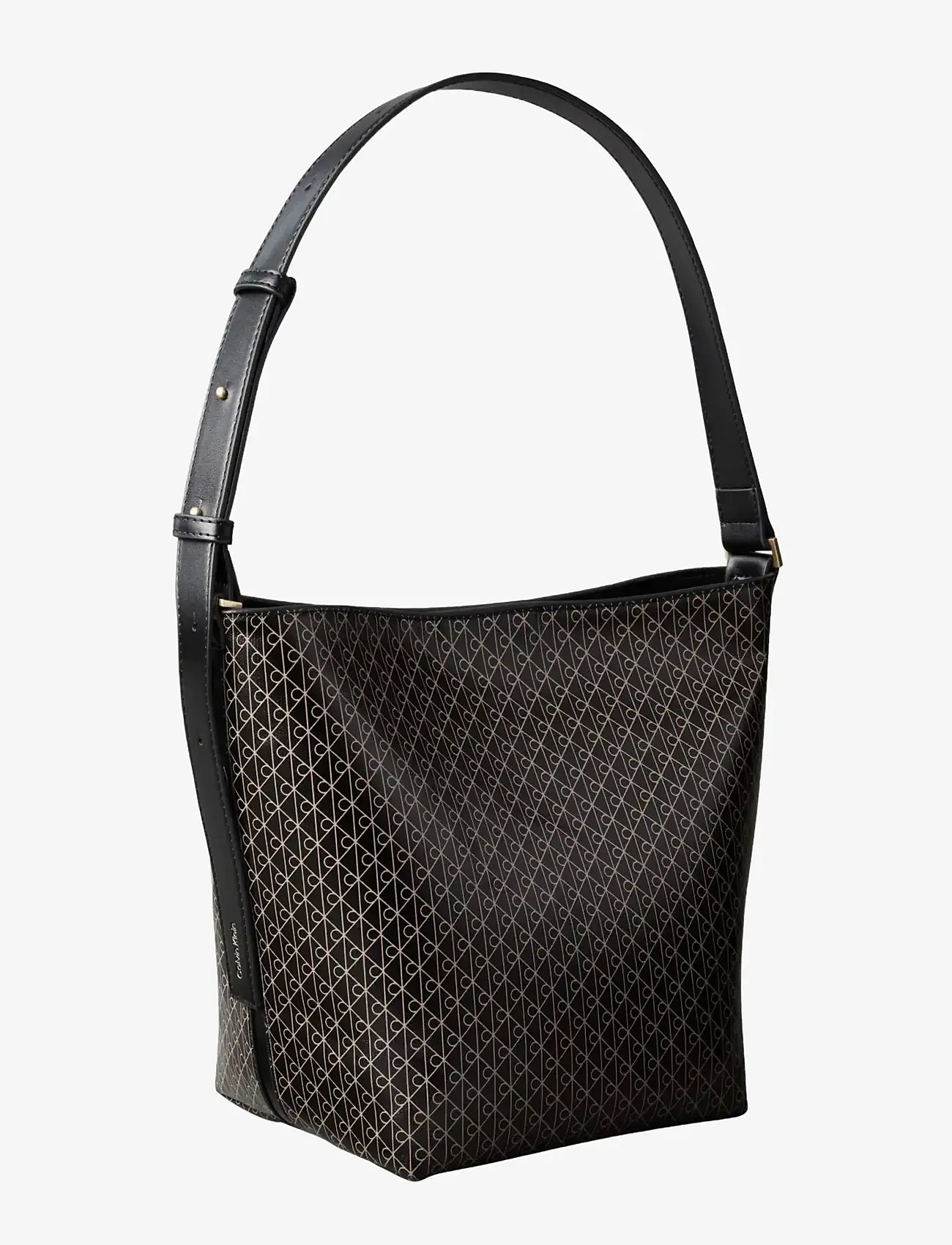 Calvin Klein - EMBLEM AOP MEDIUM BUCKET - speciella tillfällen - black aop - 2