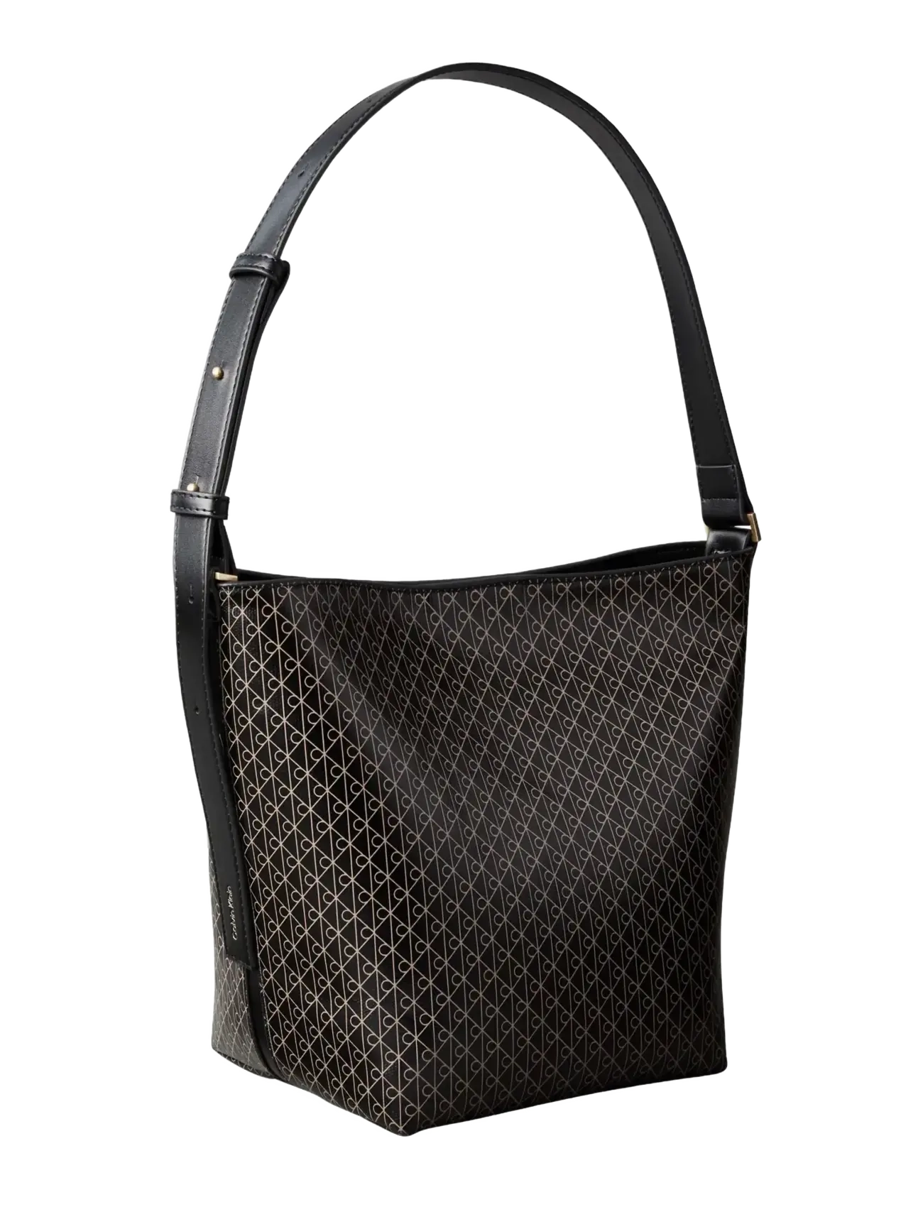 Calvin Klein - EMBLEM AOP MEDIUM BUCKET - party wear at outlet prices - black aop - 2
