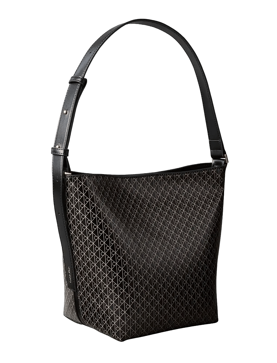 Calvin Klein - EMBLEM AOP MEDIUM BUCKET - igapäevane stiil - black aop - 2