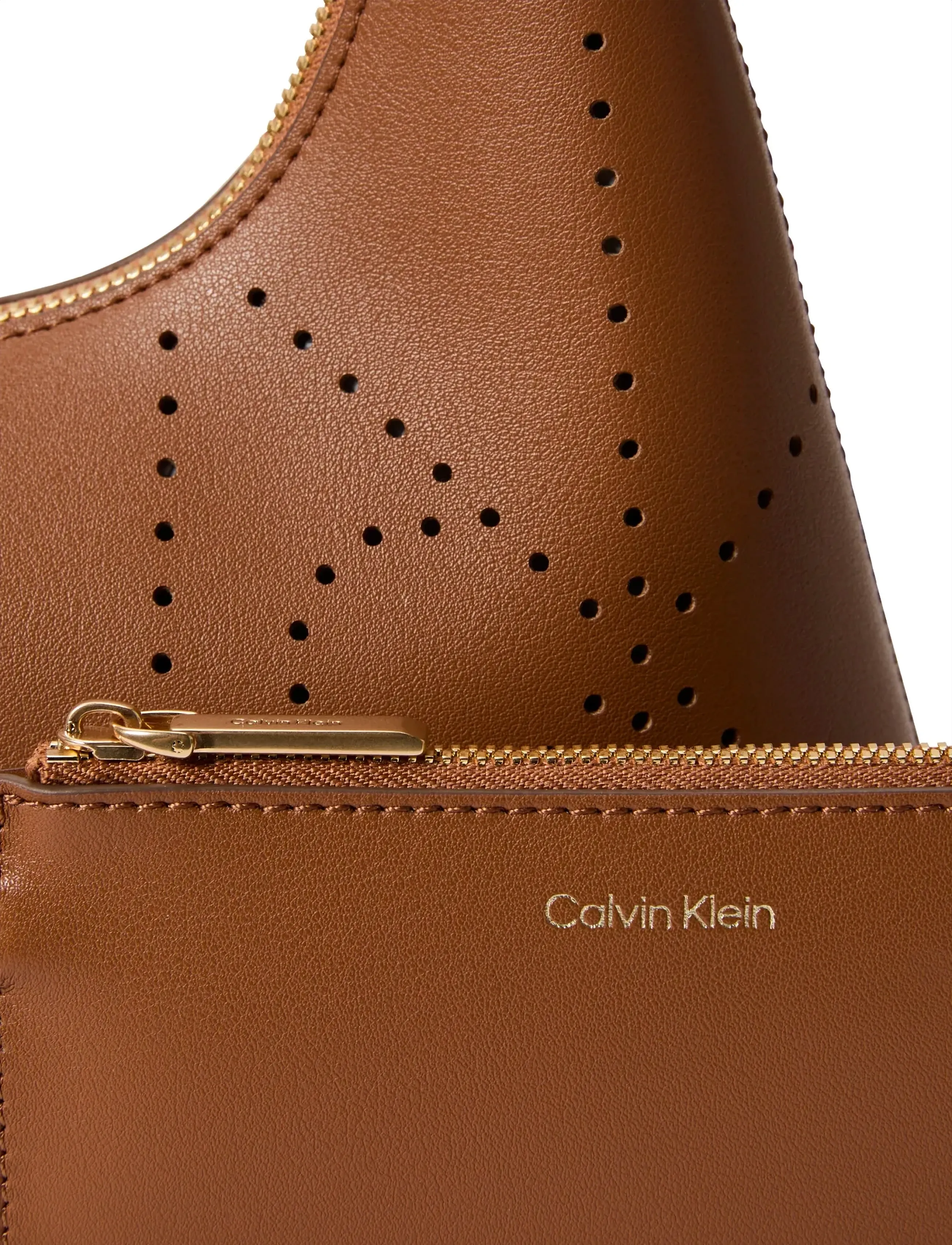 Calvin Klein - EMBLEM AOP PERFOR LTHR BAG - everyday style - argan oil - 1