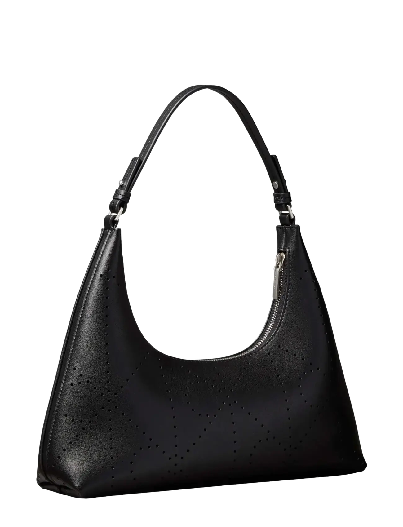 Calvin Klein - EMBLEM AOP PERFOR LTHR BAG - everyday style - black - 2