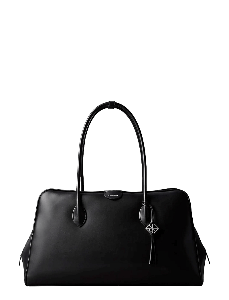 Calvin Klein - EMBLEM TRIO LARGE WORK BAG - tote bags - black - 1