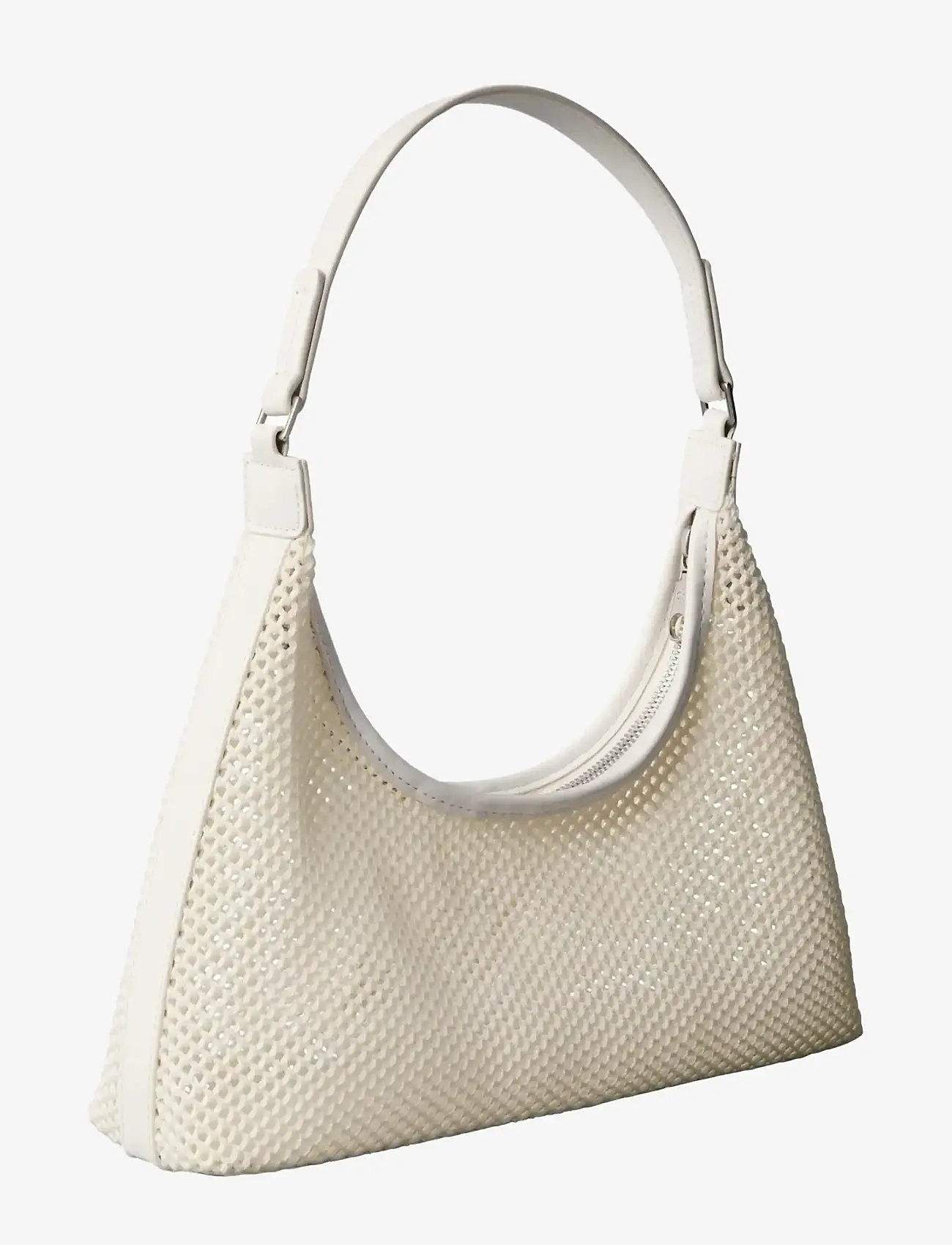 Calvin Klein - EMBLEM MESH SHOULDER BAG - everyday style - white alyssum - 2