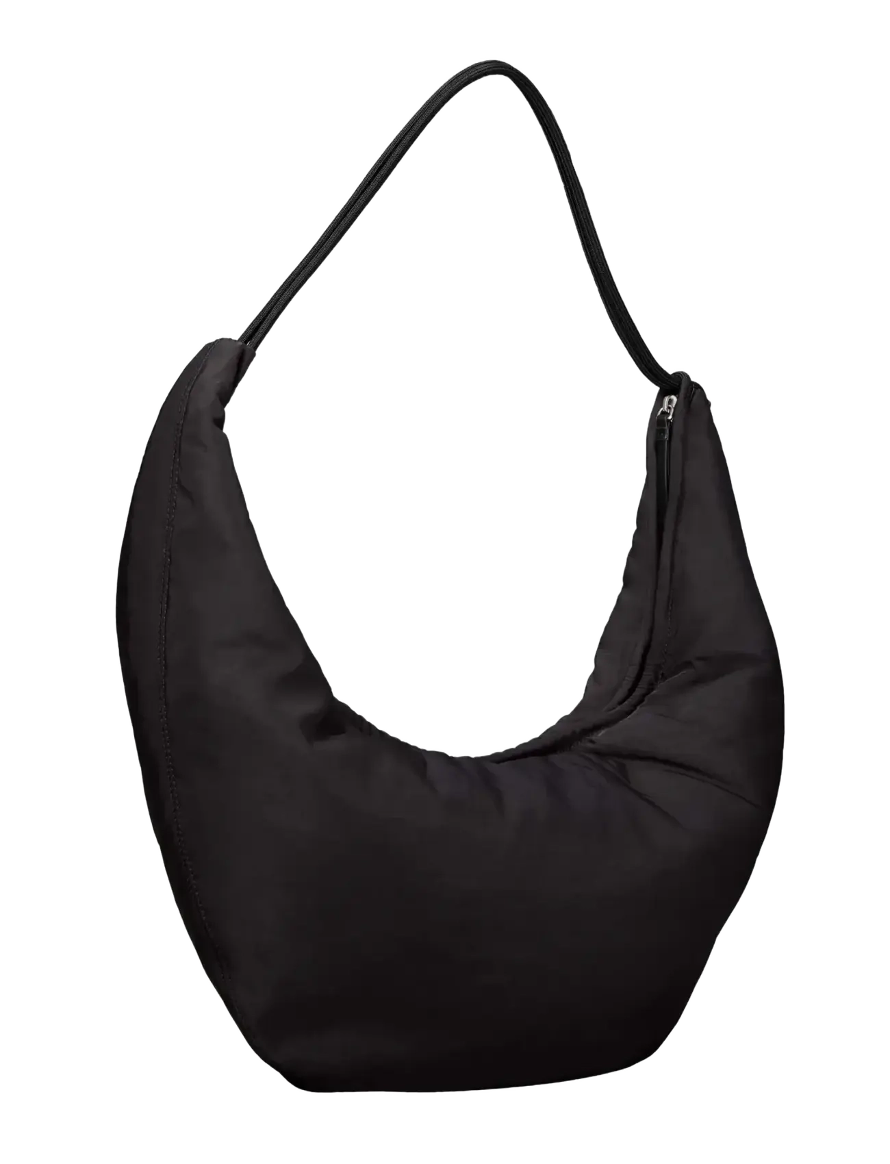 Calvin Klein - NYLON CORD MEDIUM HOBO BAG - skuldertasker - black - 2