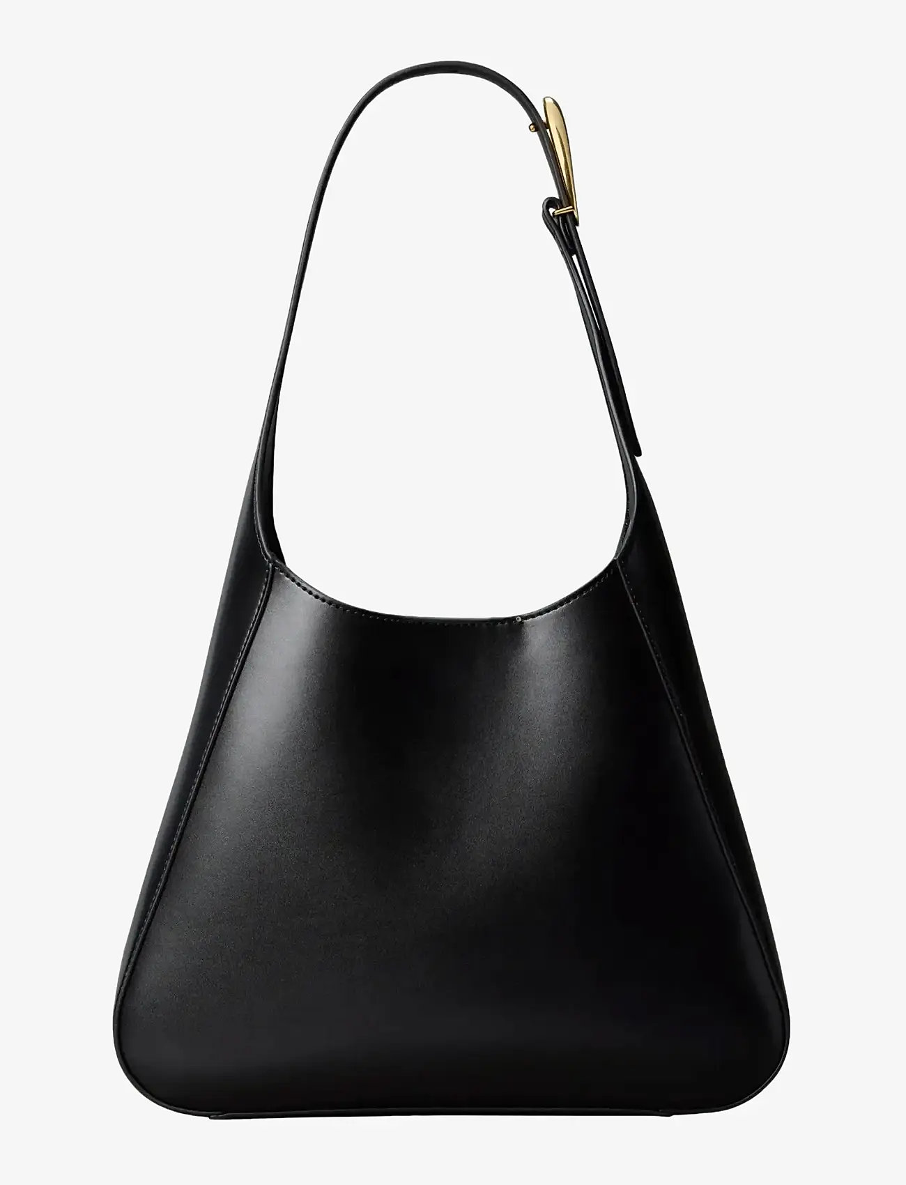 Calvin Klein - HARDWARE ADJ STRAP MEDIUM BAG - besondere anlässe - black  tumbled deep gold - 1