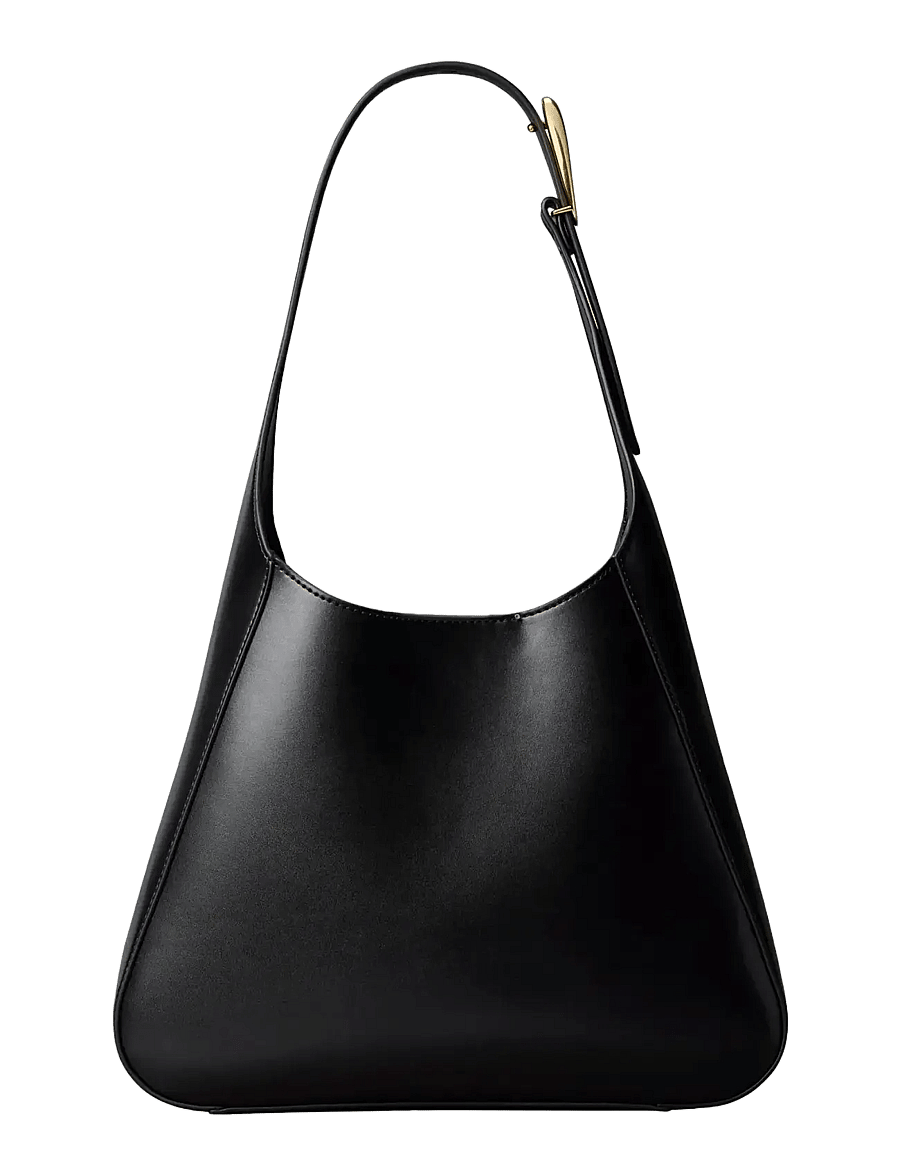 Calvin Klein - HARDWARE ADJ STRAP MEDIUM BAG - black tumbled deep gold - 1