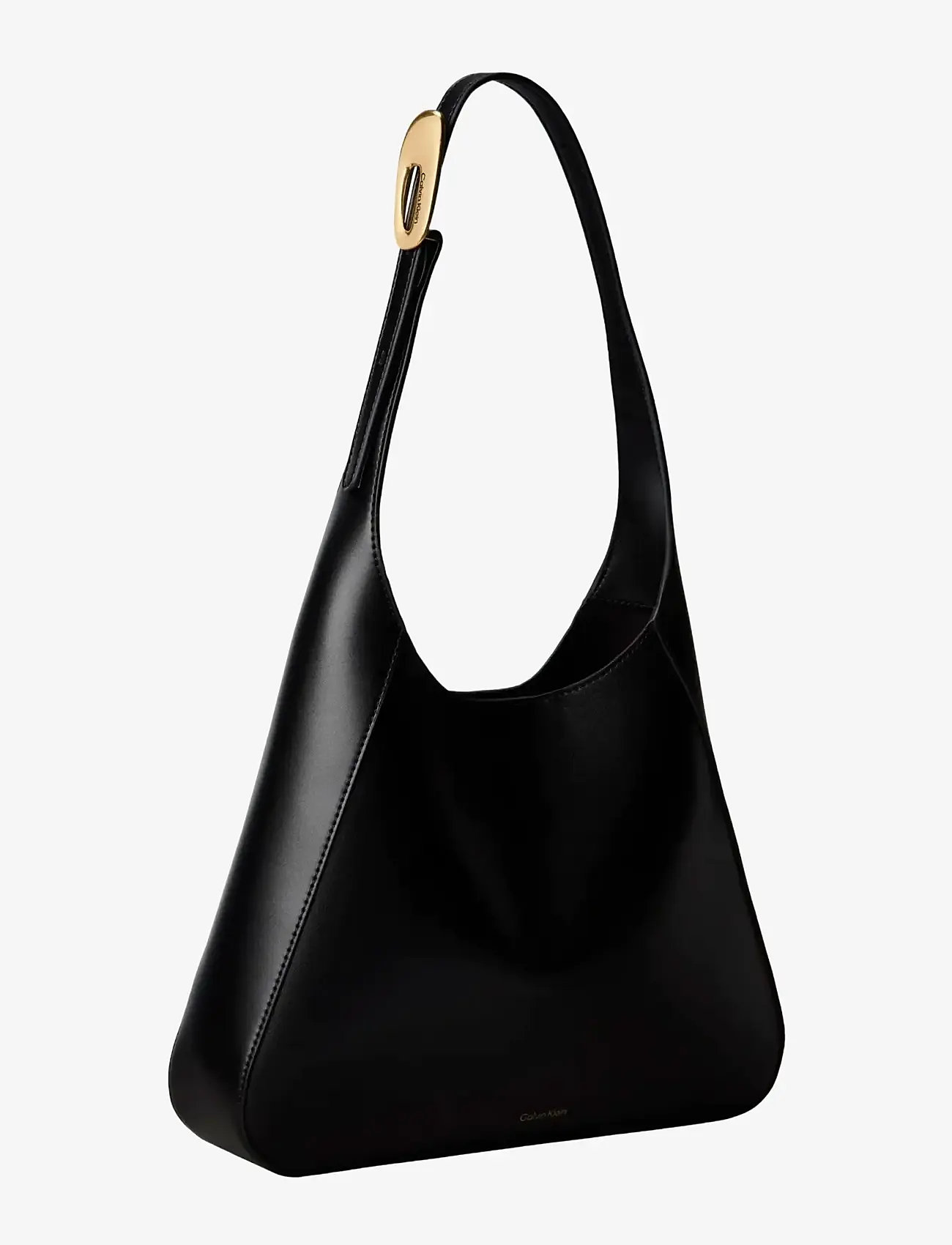 Calvin Klein - HARDWARE ADJ STRAP MEDIUM BAG - besondere anlässe - black  tumbled deep gold - 2
