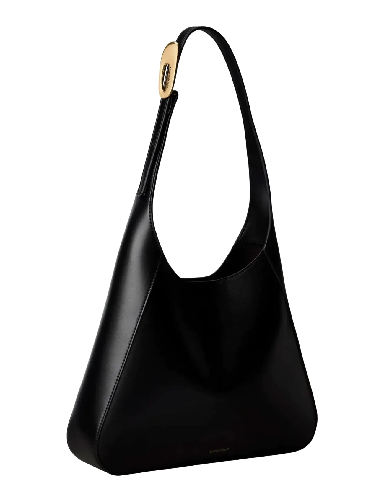 Calvin Klein - HARDWARE ADJ STRAP MEDIUM BAG - black  tumbled deep gold - 2