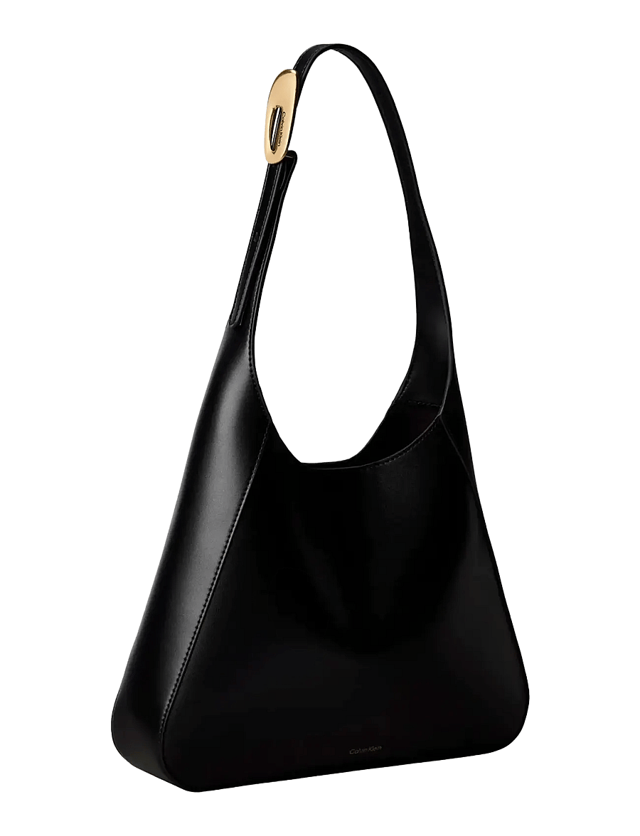 Calvin Klein - HARDWARE ADJ STRAP MEDIUM BAG - black tumbled deep gold - 2