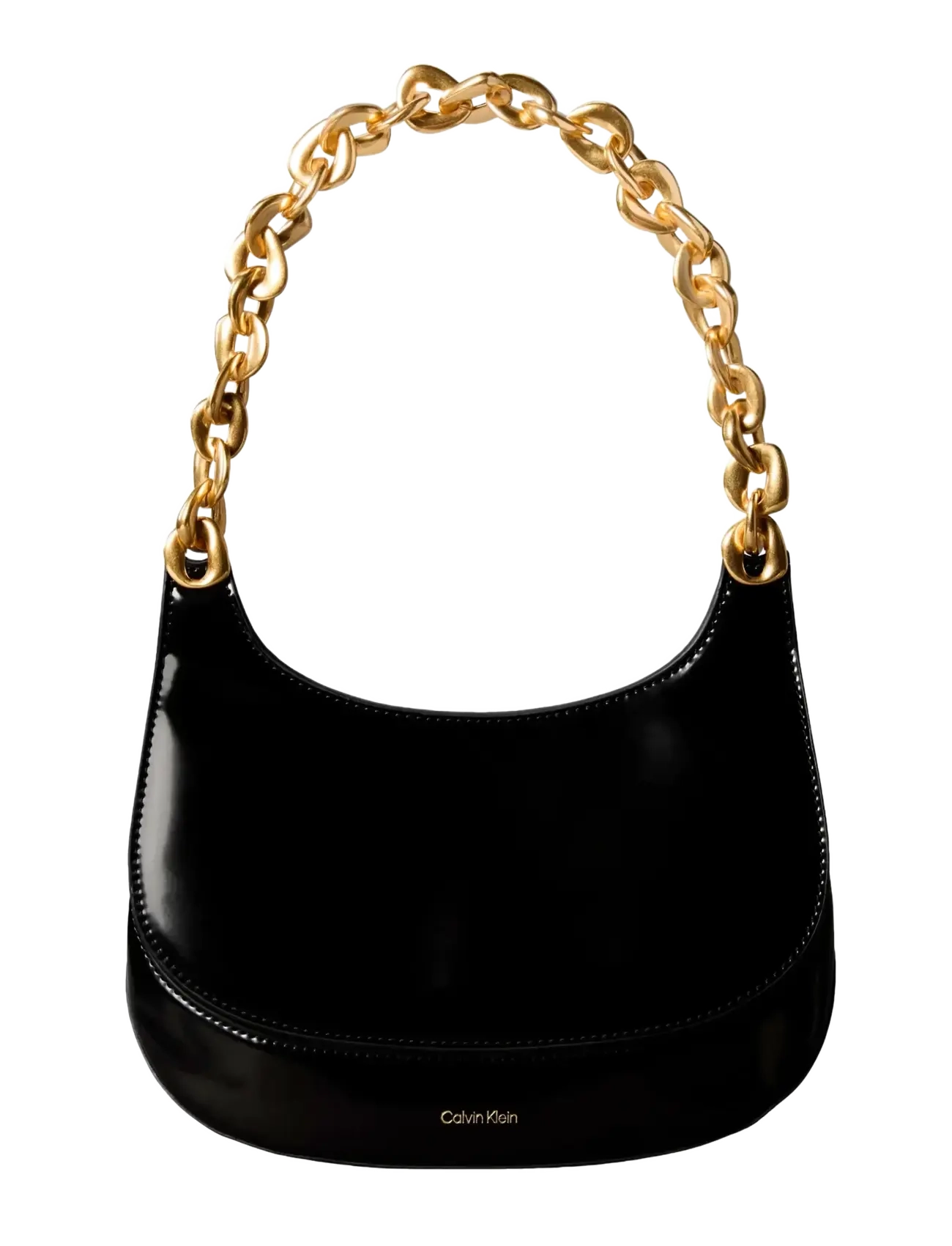 Calvin Klein - CHAIN SHOULDER BAG - käekotid - black - 1