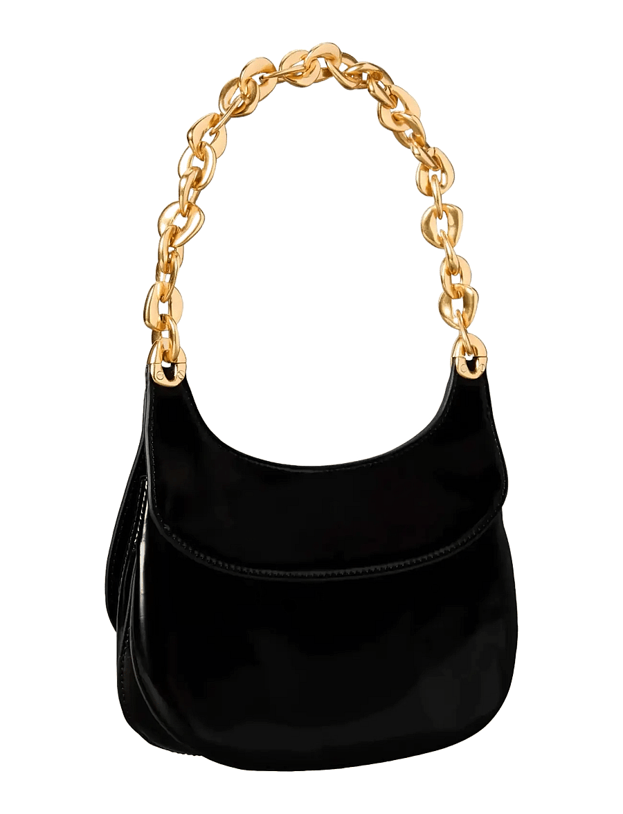 Calvin Klein - CHAIN SHOULDER BAG - käekotid - black - 2