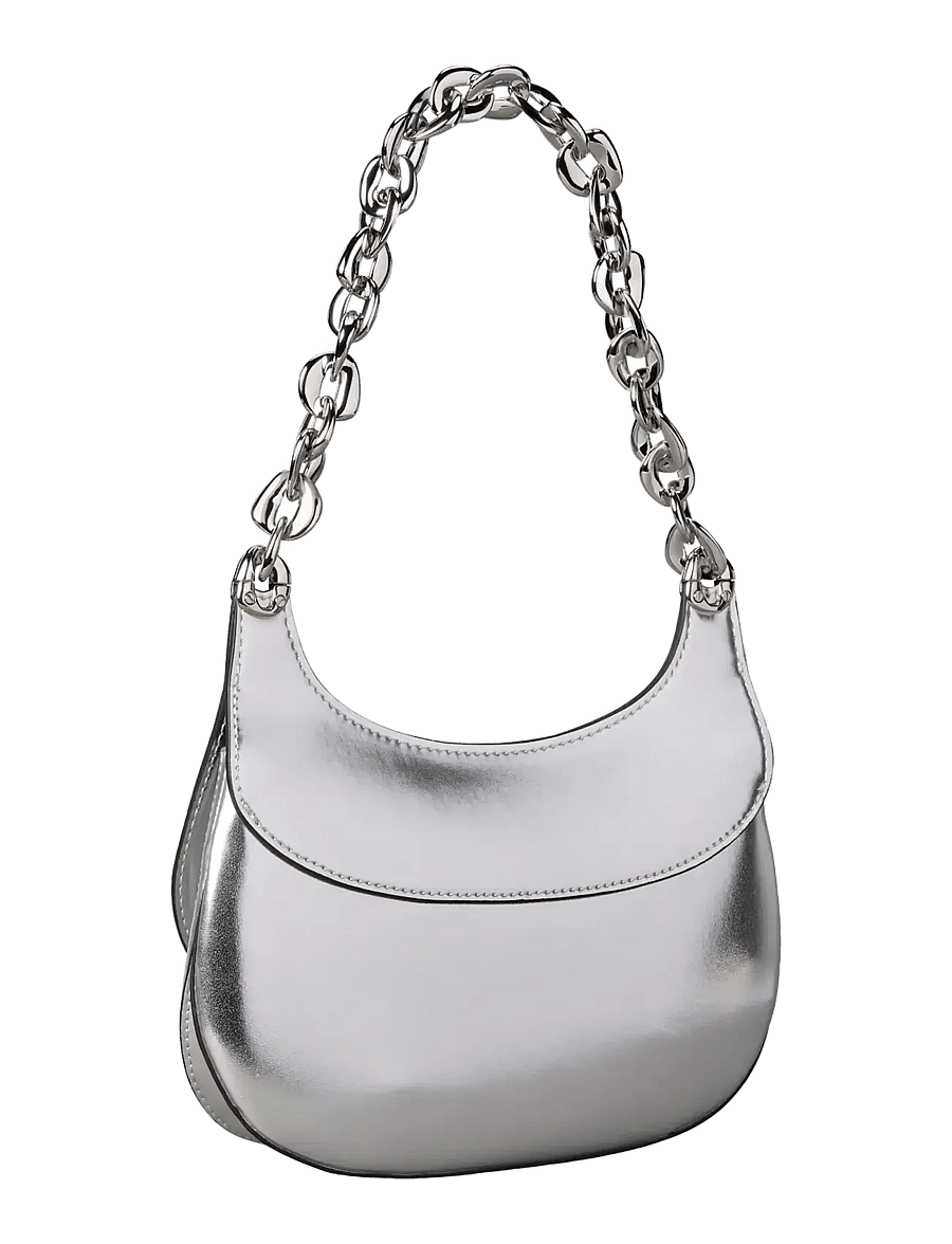 Calvin Klein - CHAIN SHOULDER BAG - handväskor - silver metallic - 2