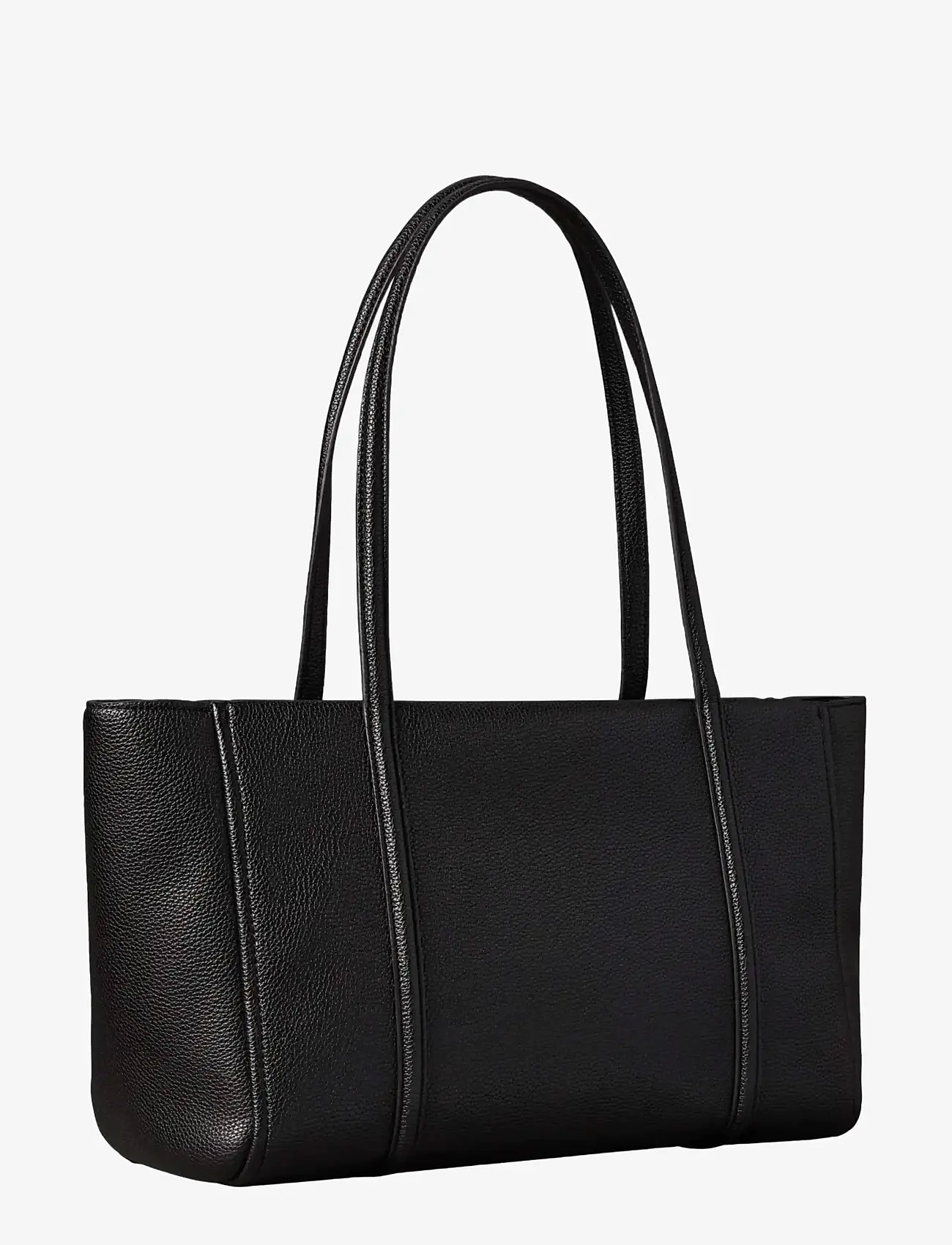 Calvin Klein - EMBLEM HW PEBBLE TOTE - tote bags - black - 2