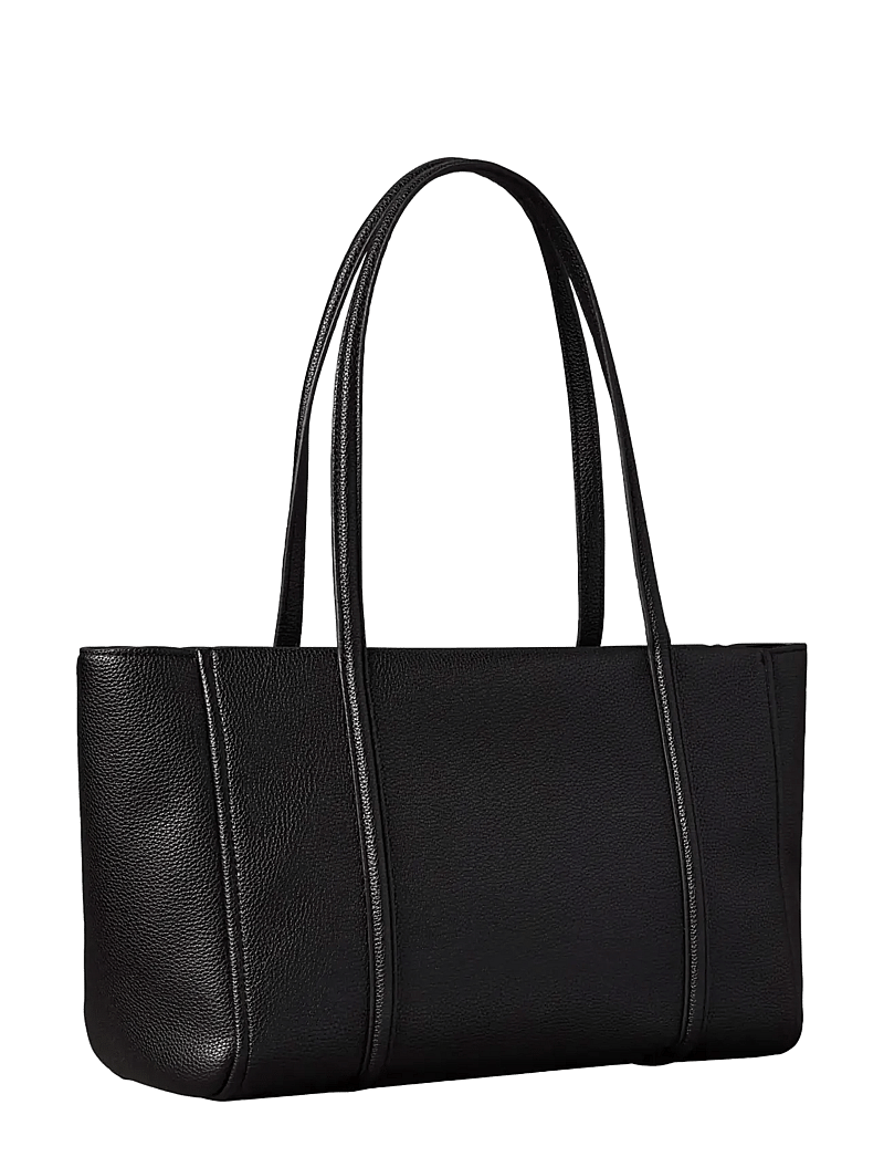 Calvin Klein - EMBLEM HW PEBBLE TOTE - tote bags - black - 2