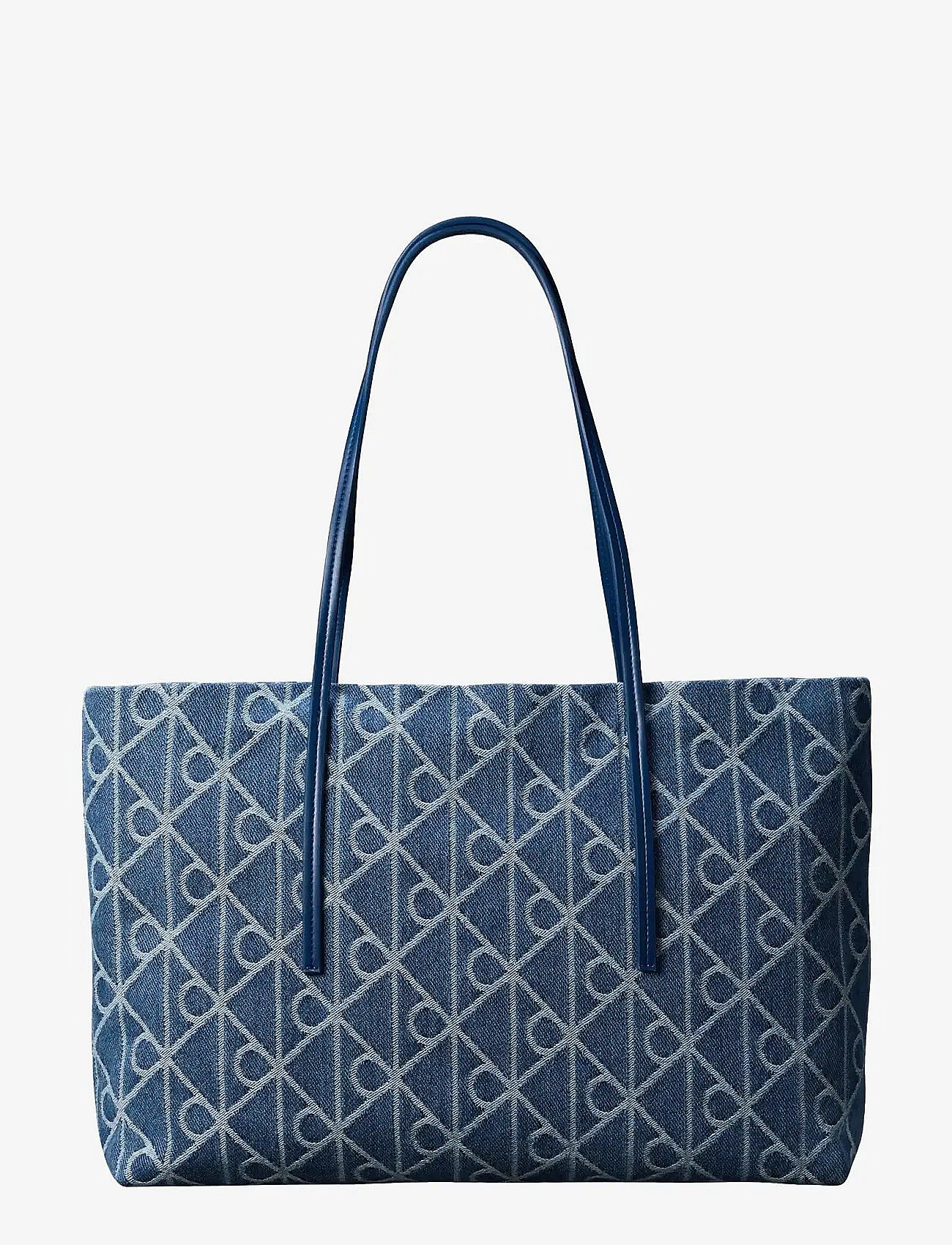 Calvin Klein | Emblem Aop Denim Tote W/ Pouch | ONE SIZE