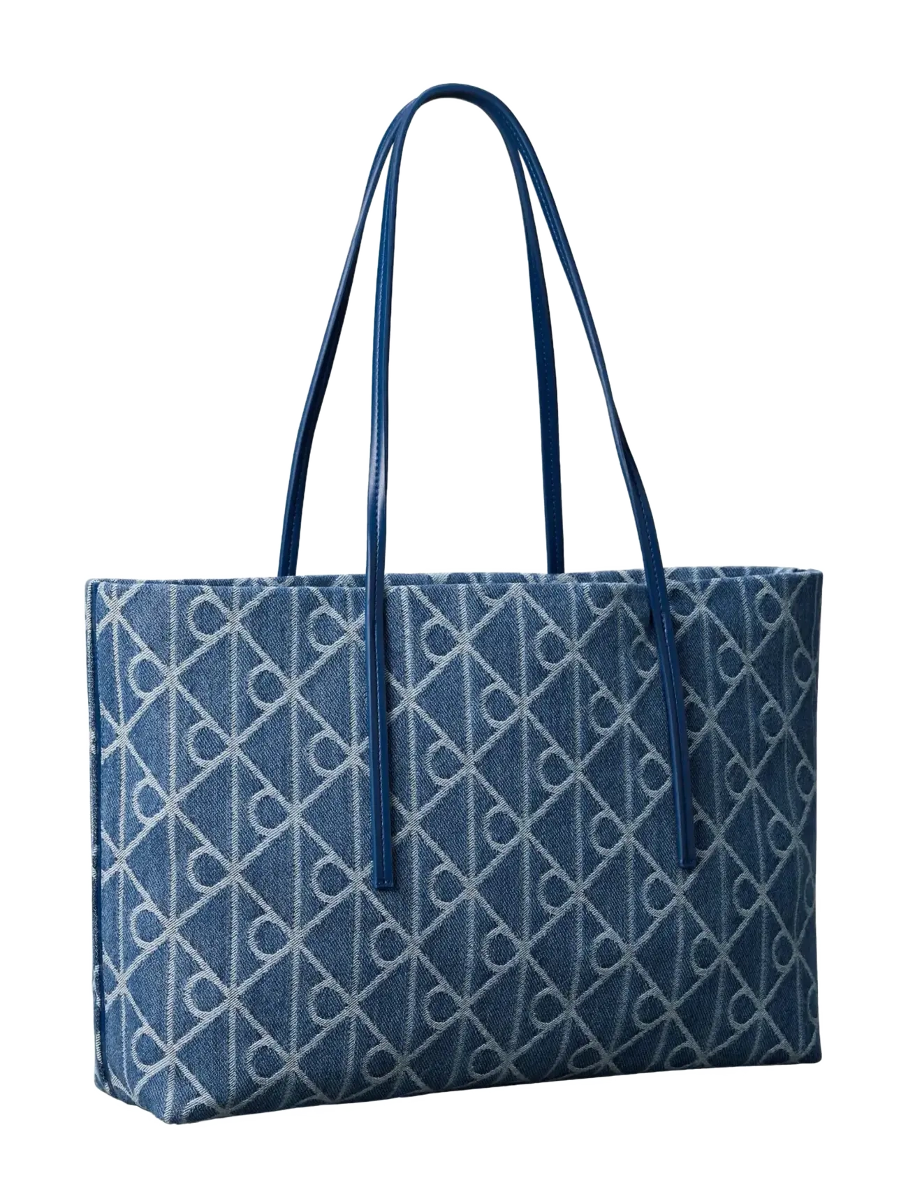 Emblem Aop Denim Tote W/ Pouch 2