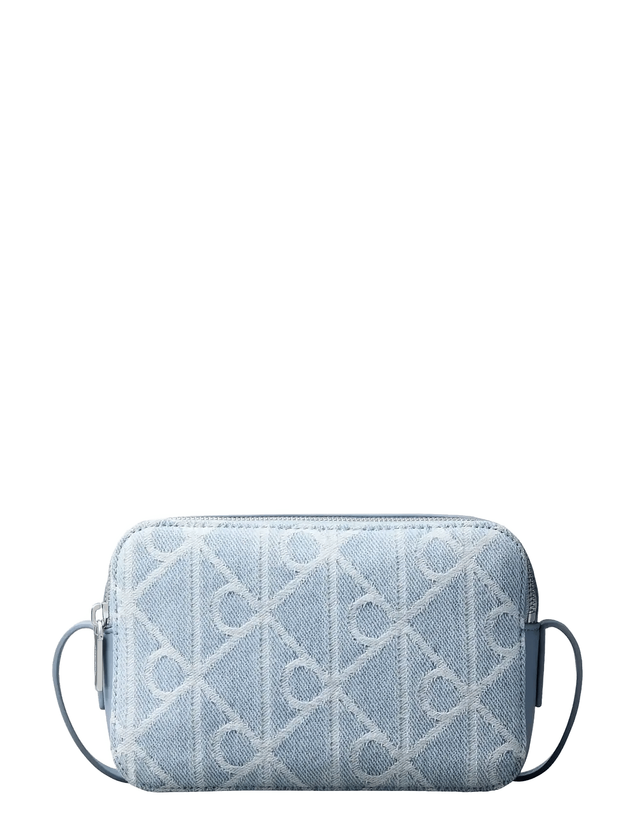 EMBLEM AOP DENIM CAMERA BAG - DENIM JQD LIGHT WASH