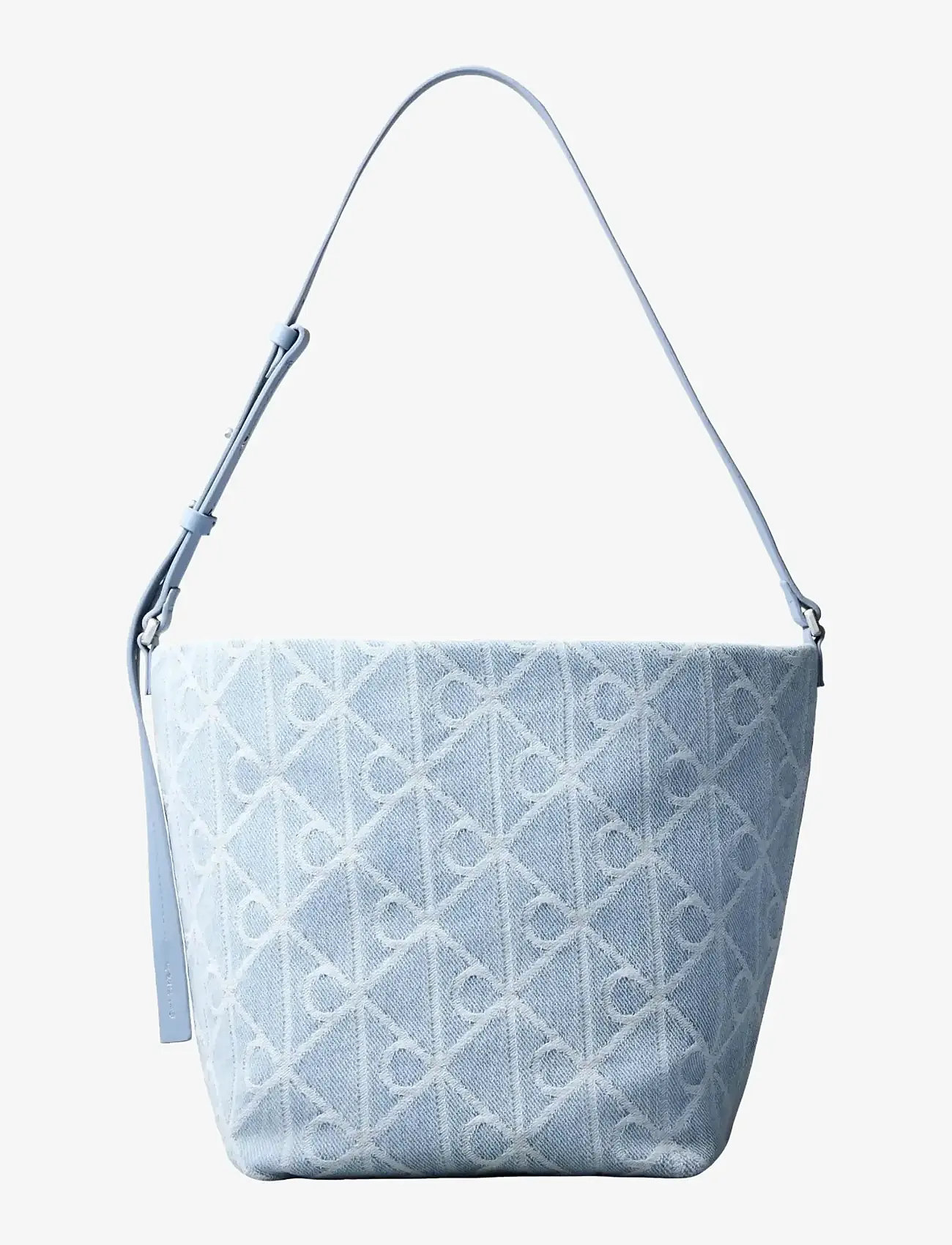 Calvin Klein - EMBLEM AOP DENIM BUCKET - besondere anlässe - light wash - 0