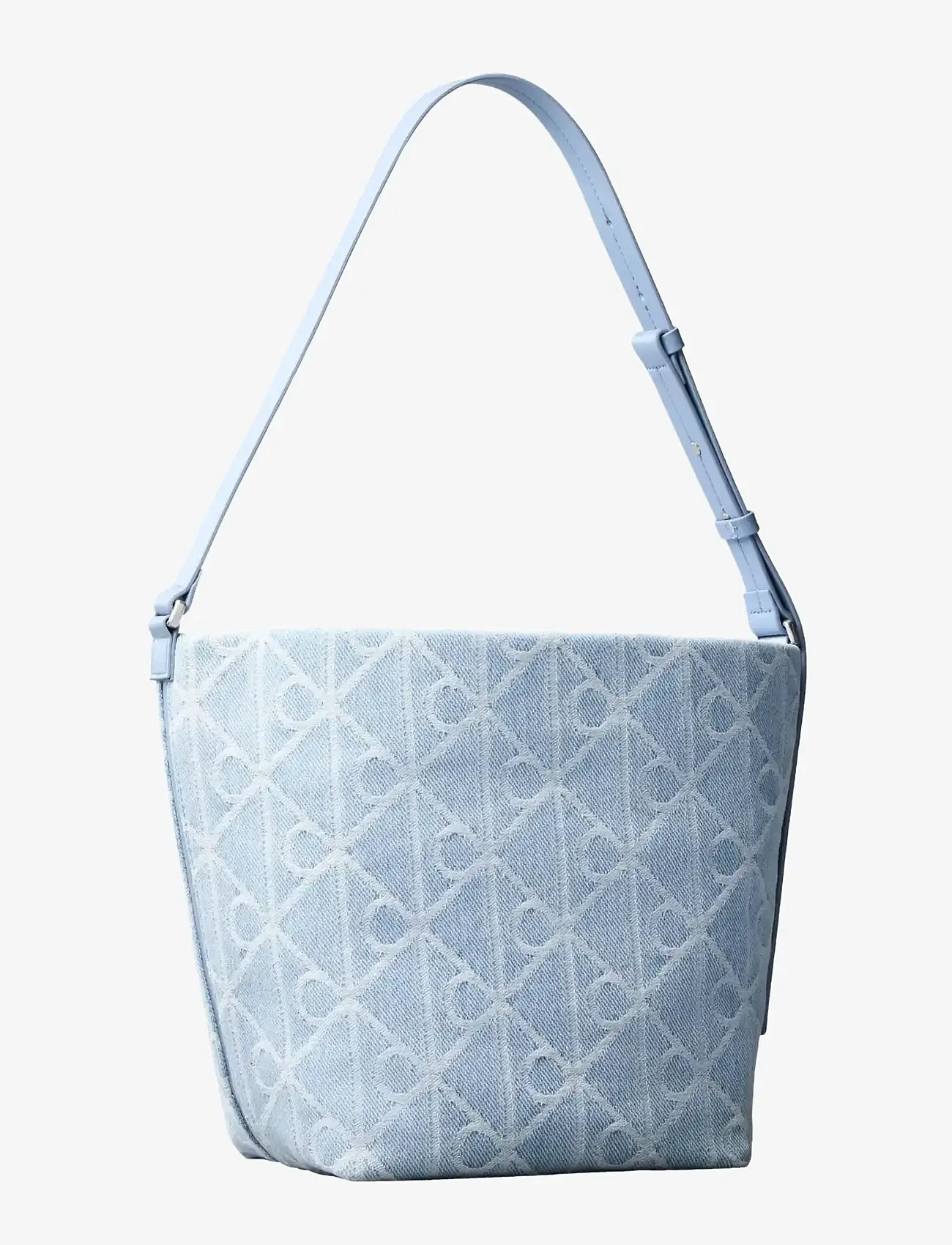 Calvin Klein - EMBLEM AOP DENIM BUCKET - besondere anlässe - light wash - 1