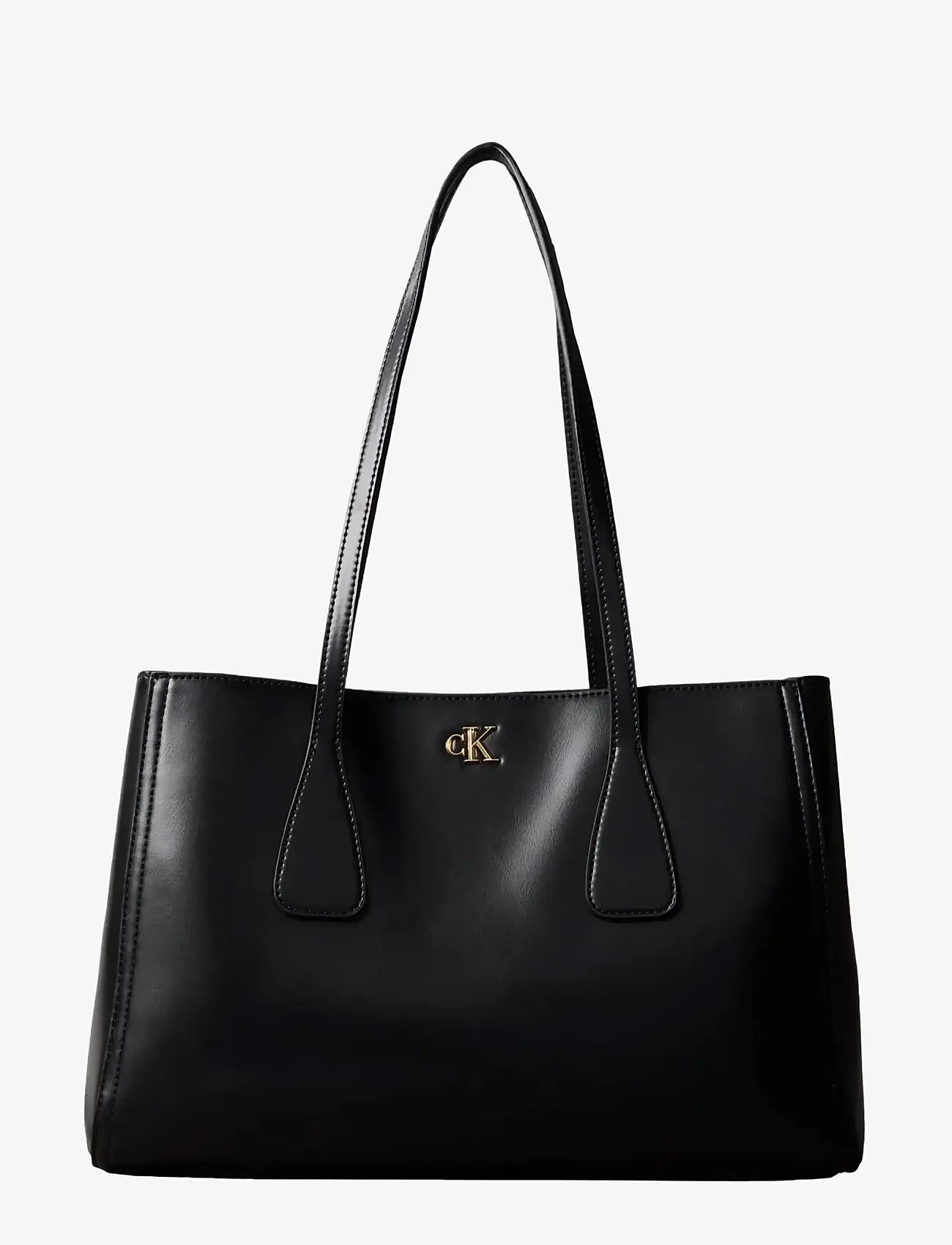 Calvin Klein - CK MEDIUM WORK TOTE - black   antique light gold - 0